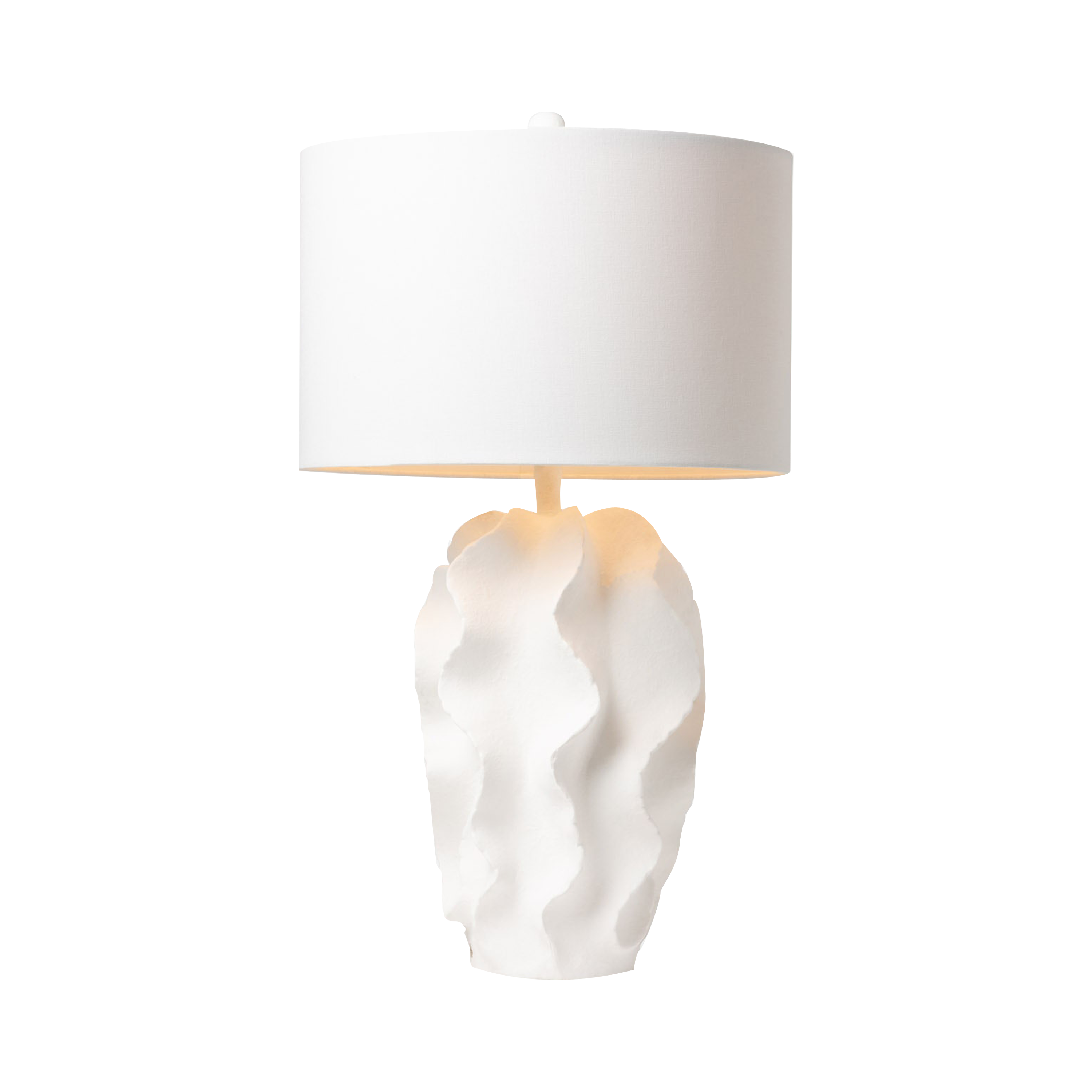 Introduce organic warmth into your space with the Resin Table Lamp.