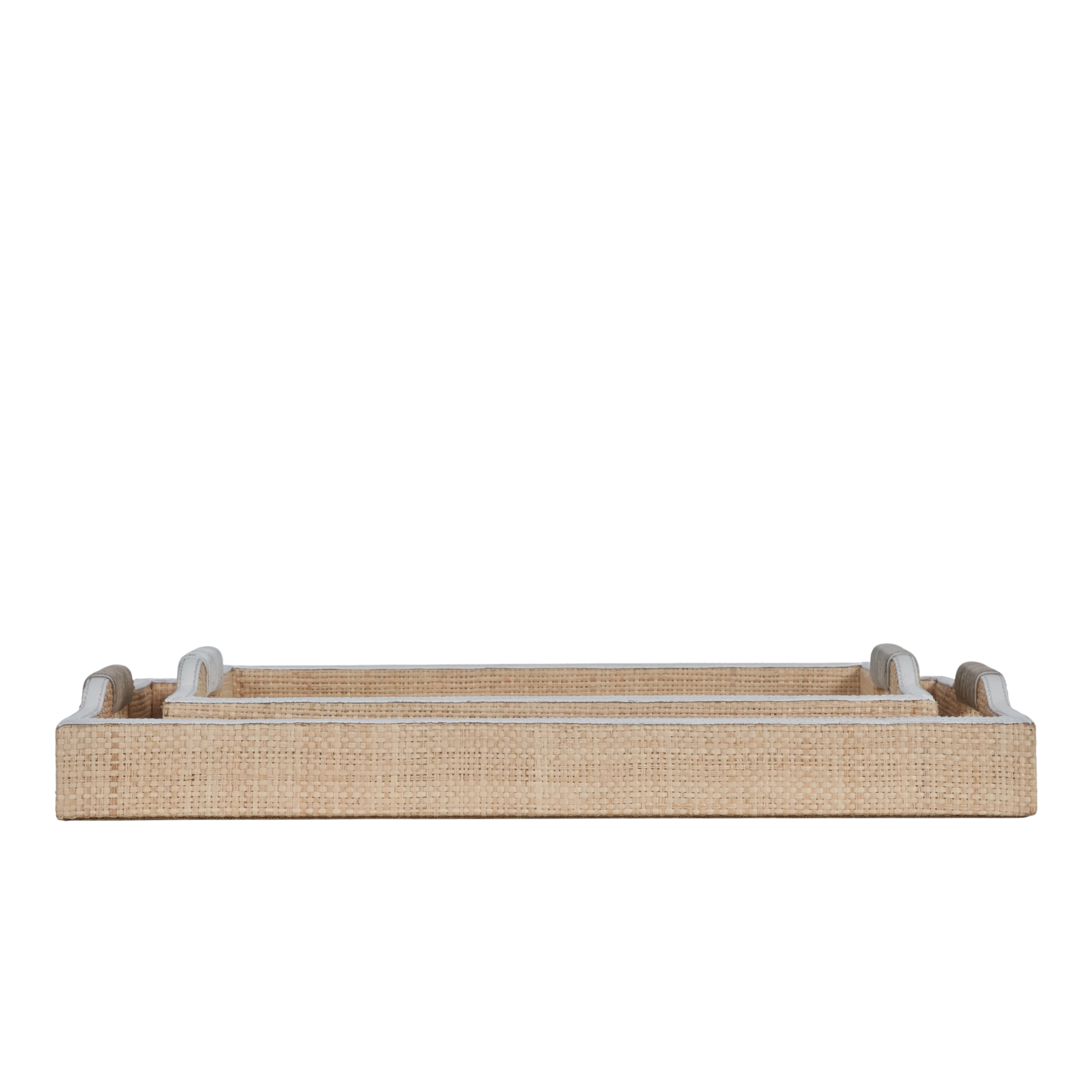 Hammet Raffia Tray Set
