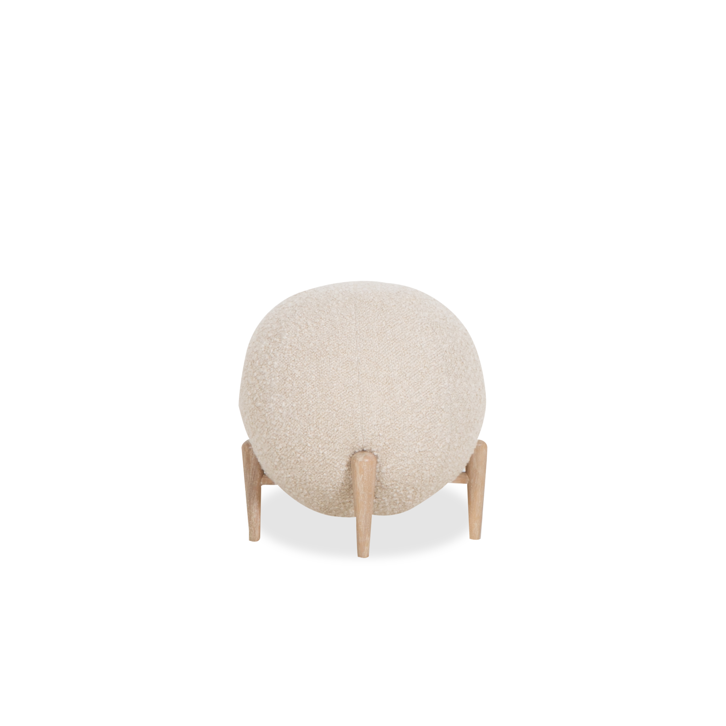 A standout piece, the Shearling Ball Stool is a sculptural and functional accent piece for any space.