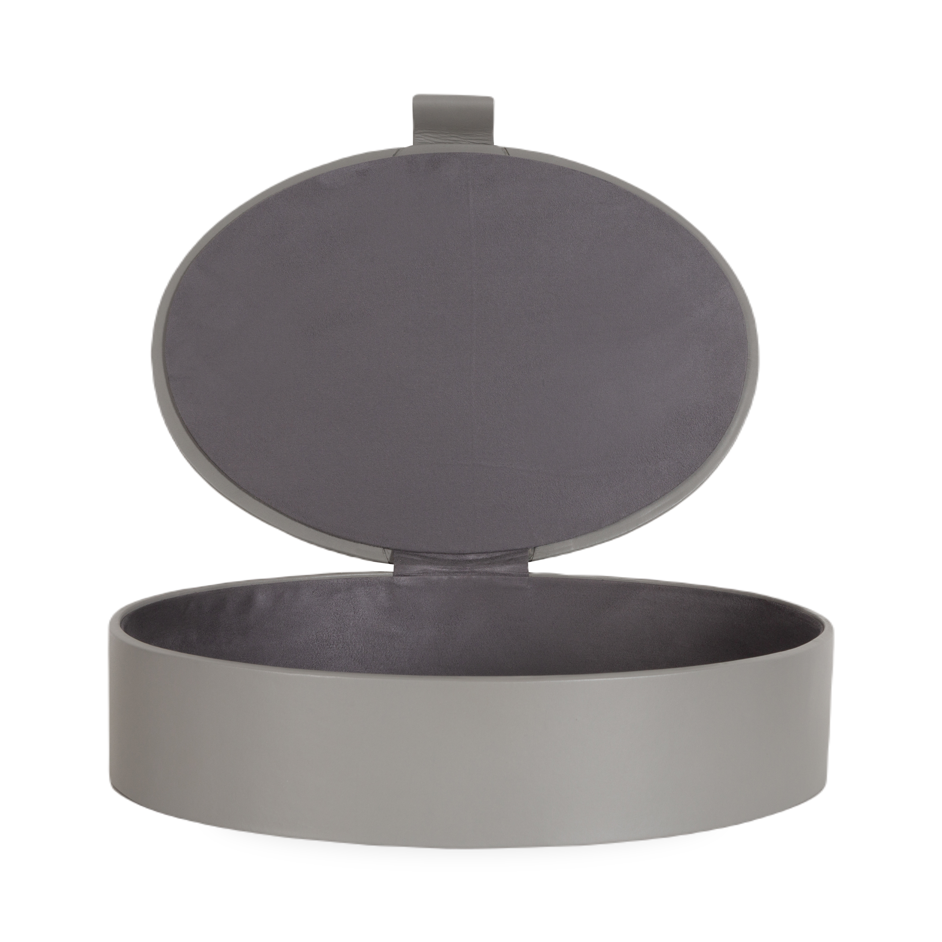 Bring a Barbara Barry classic to your home with the Signature Oval Leather Boxes.