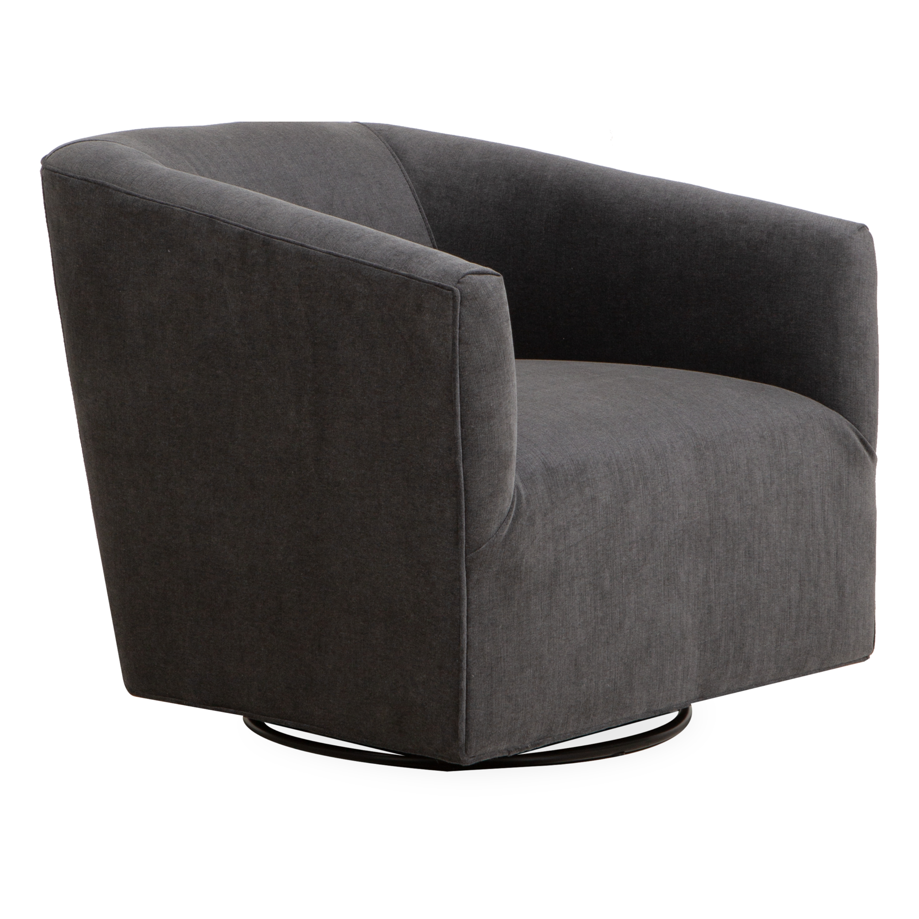 A fresh take on the classic barrel chair, the Davidsville Swivel Chair is effortlessly stylish.
