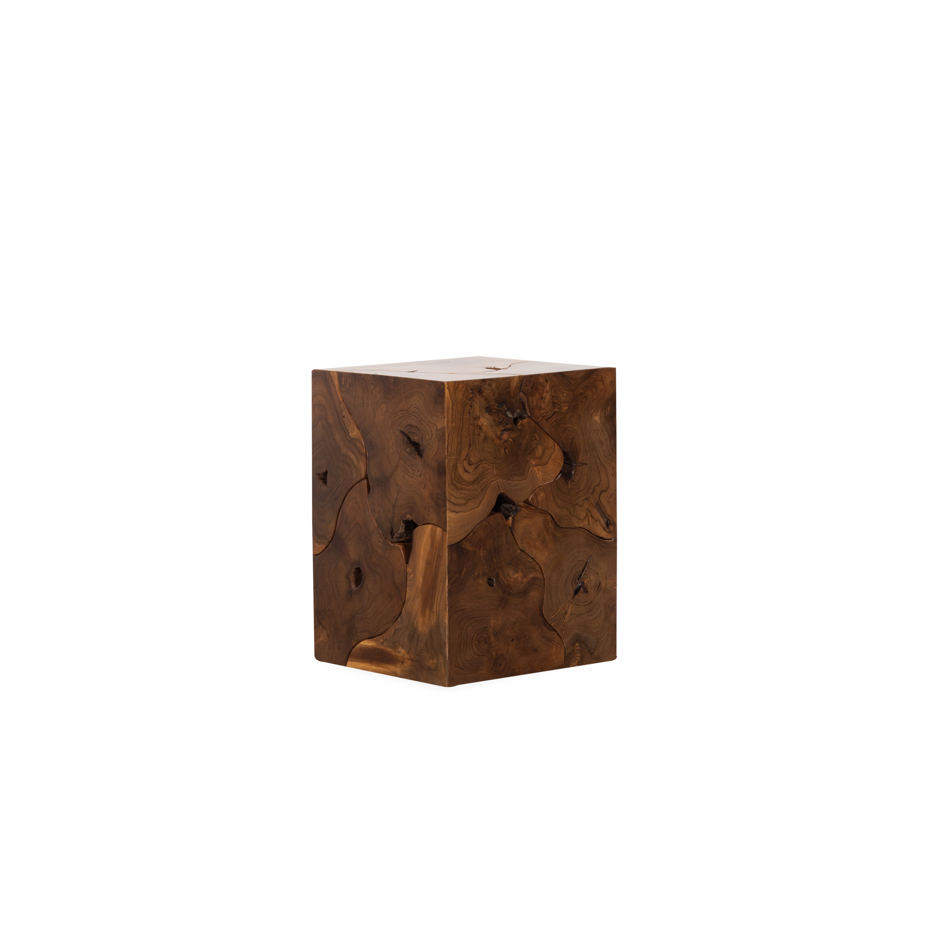 Teak Mosaic Side Table