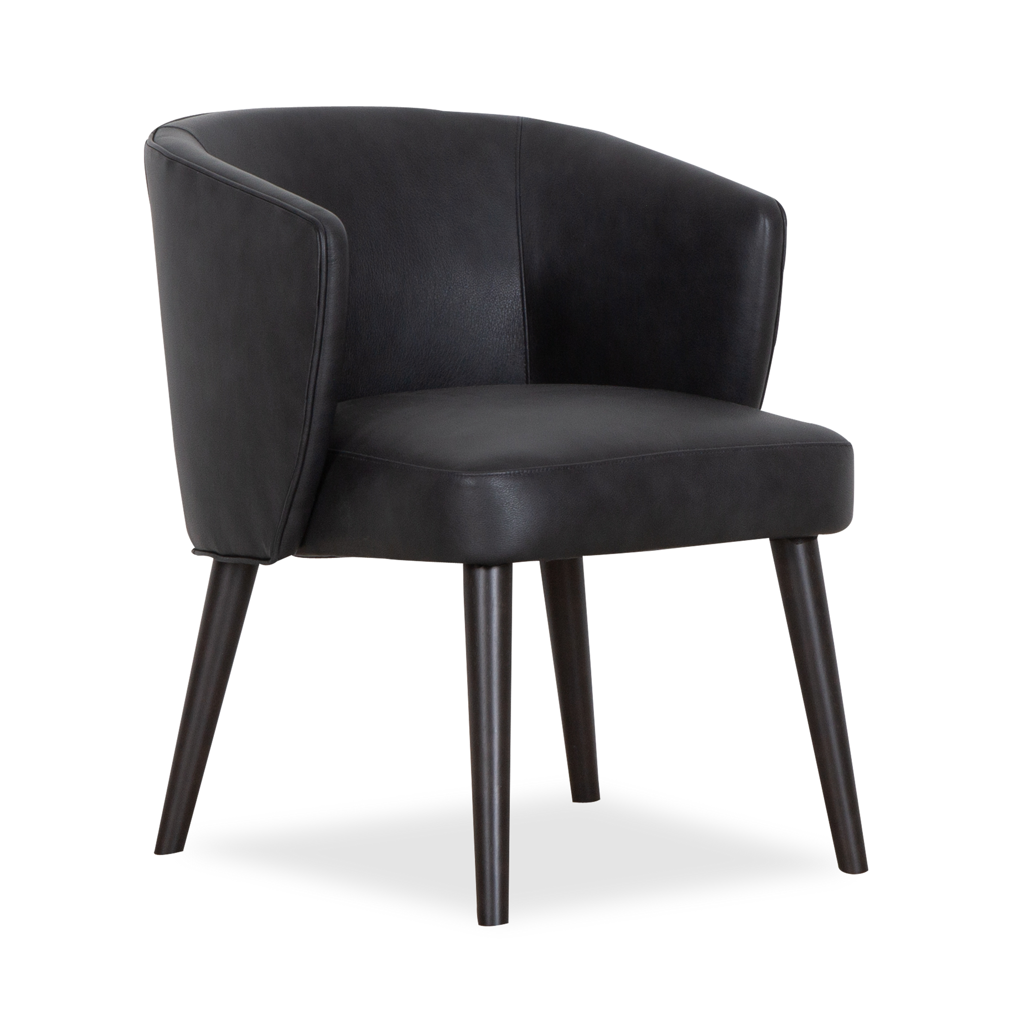 With a sheltered back and an accommodating seat, the Revolve dining chair brings style and comfort to your dining experience.