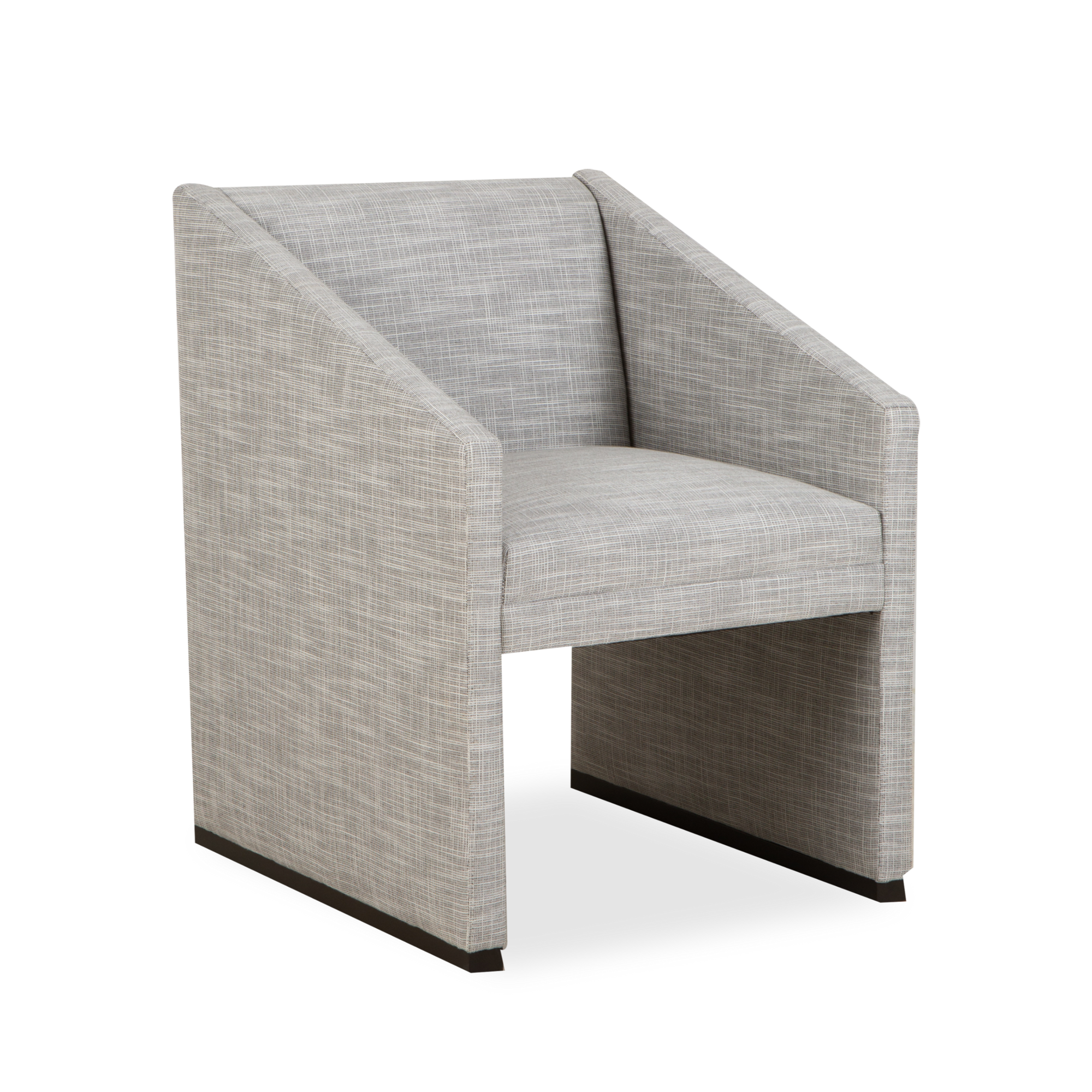 Boxy contours meets angled edges in the David Dining Chair.