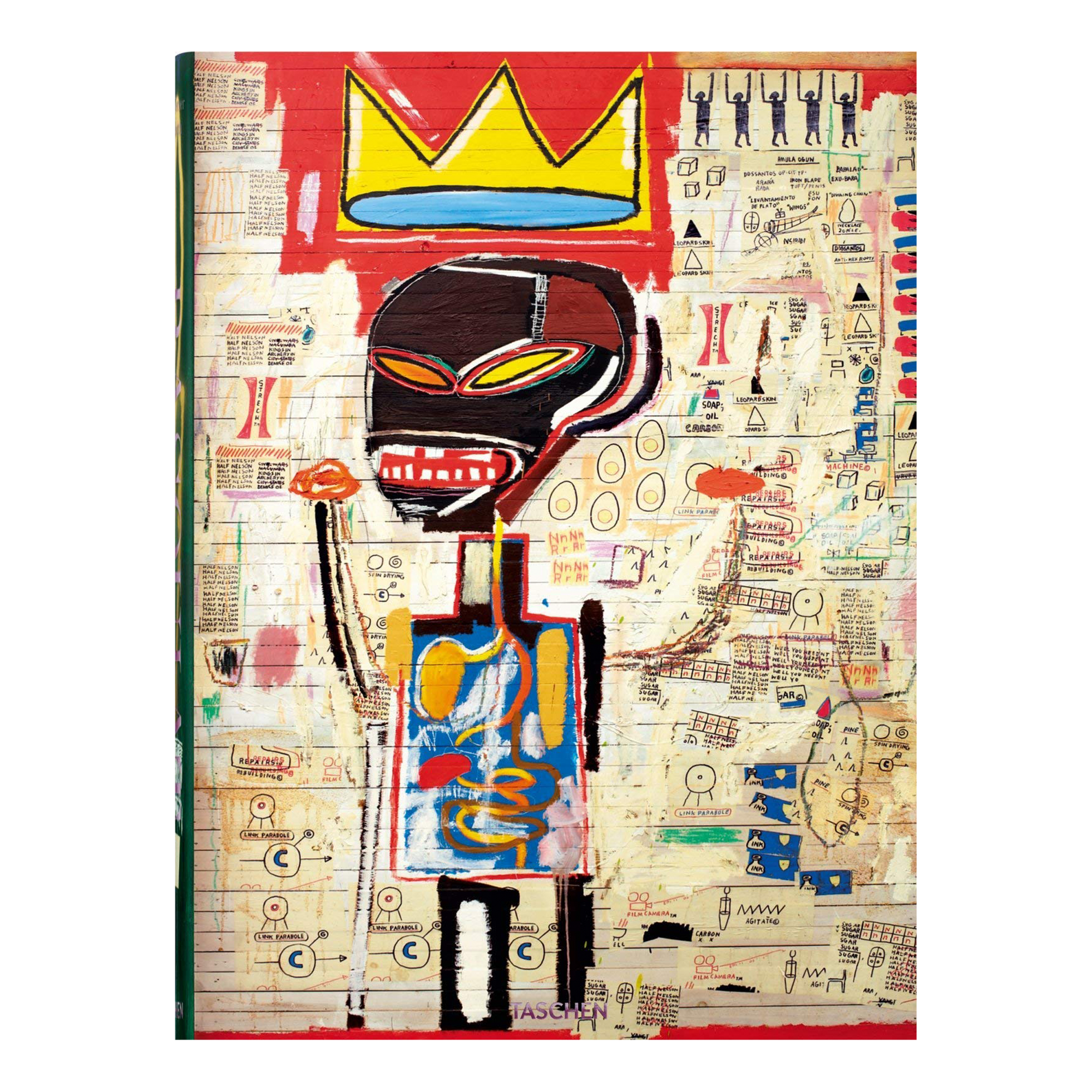 Basquiat's expressive style was based on raw figures and integrated words and phrases.