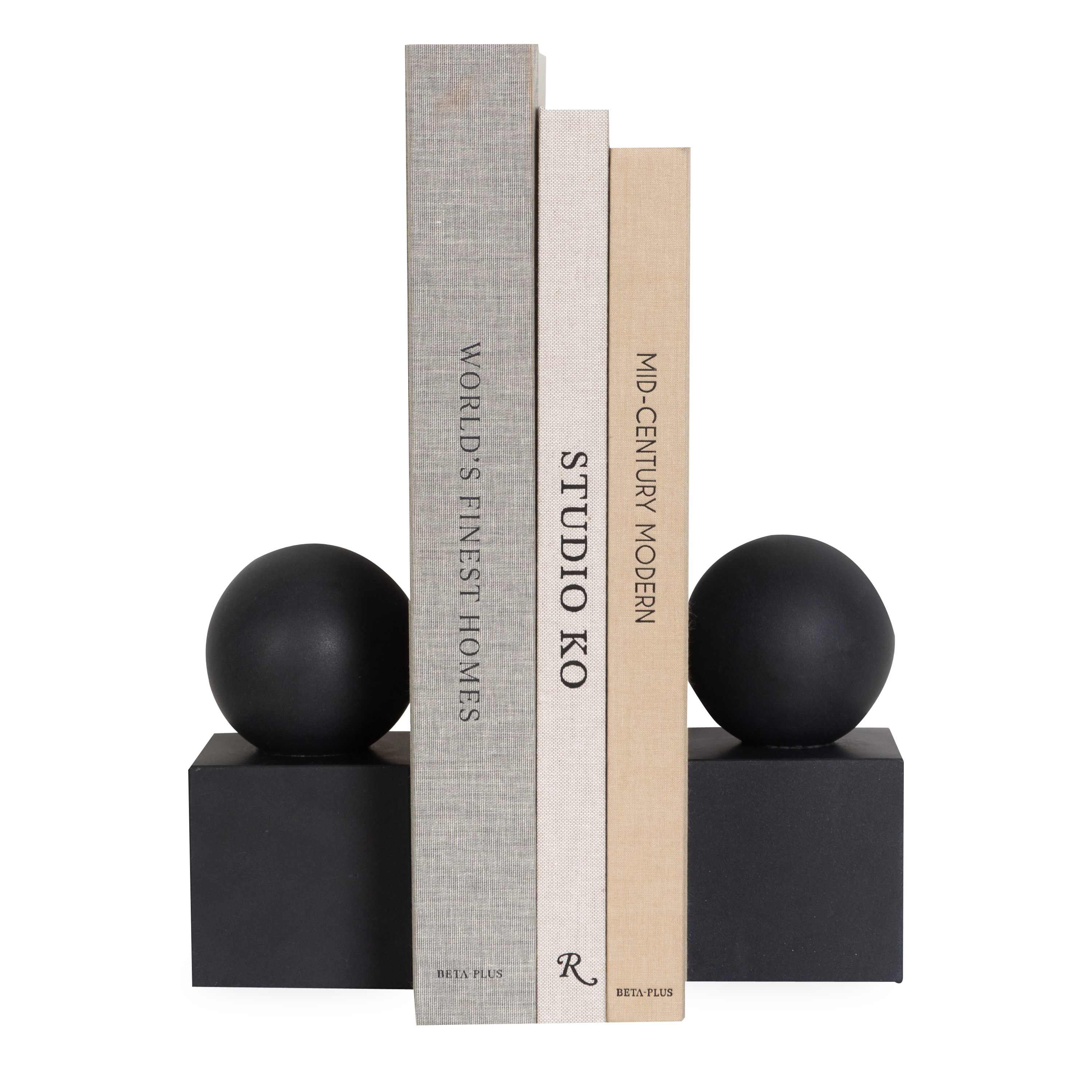 Honed Marble Bookends are crafted from honed marble, these beautiful book ends are jet black and make a stunning addition to any bookcase.