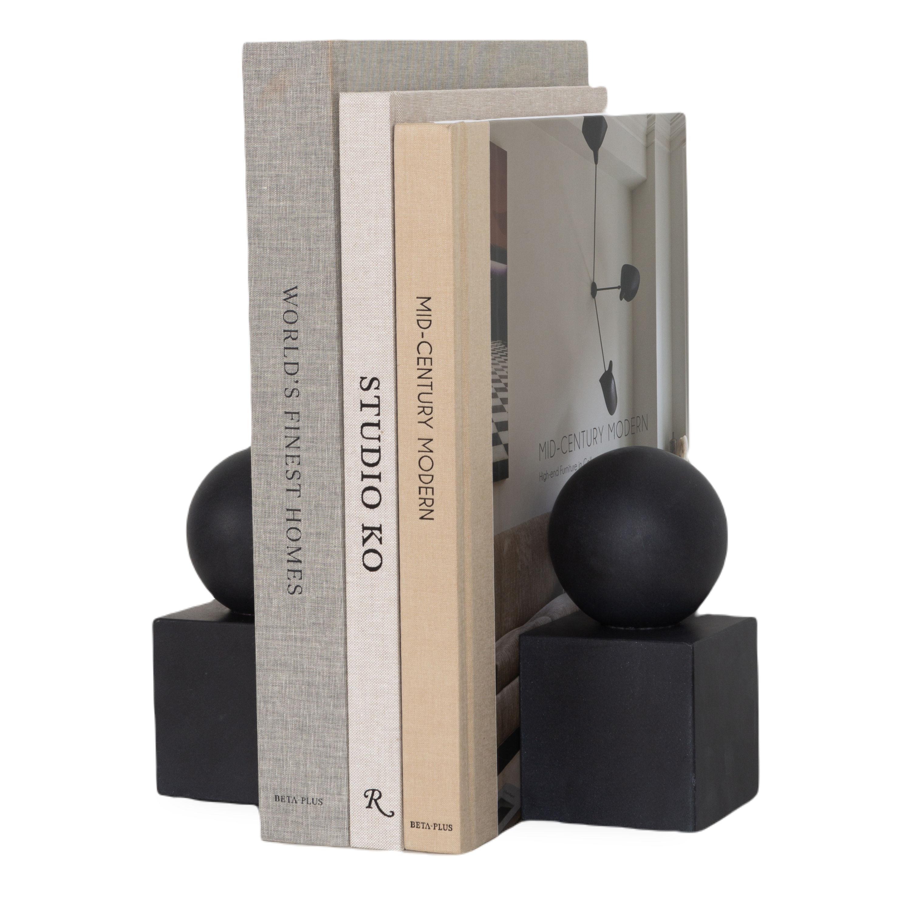 Honed Marble Bookends are crafted from honed marble, these beautiful book ends are jet black and make a stunning addition to any bookcase.