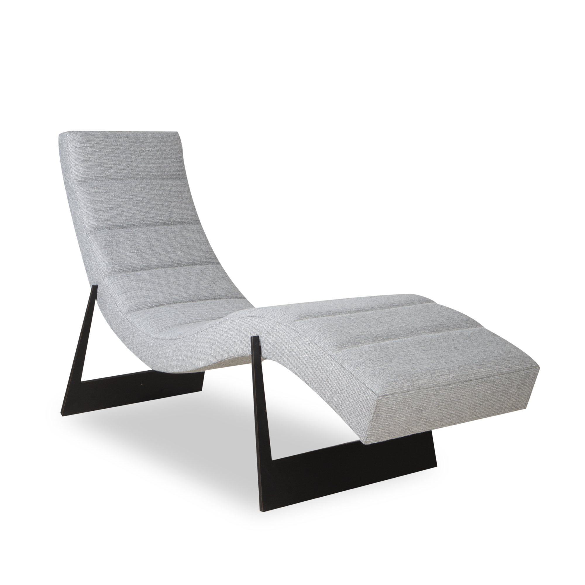 Blurring the lines of art and furniture, the Cleo Chaise's design serves dual purpose as both brutalist sculpture and chaise.
