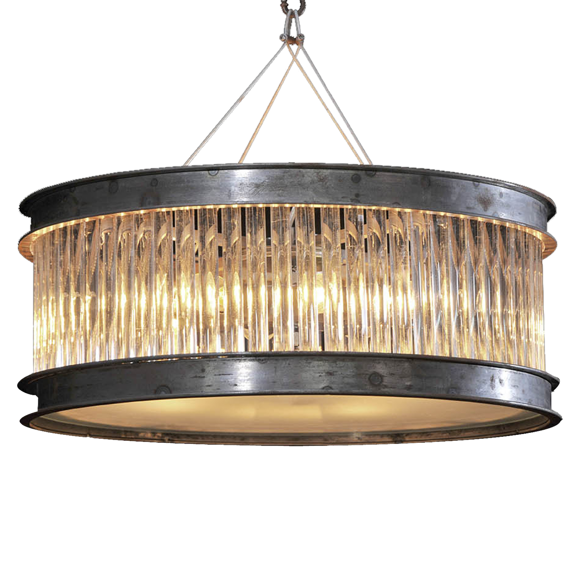 The Rod collection is a modern day interpretation of Venetian Murano brass and glass library lights from the 1940s.