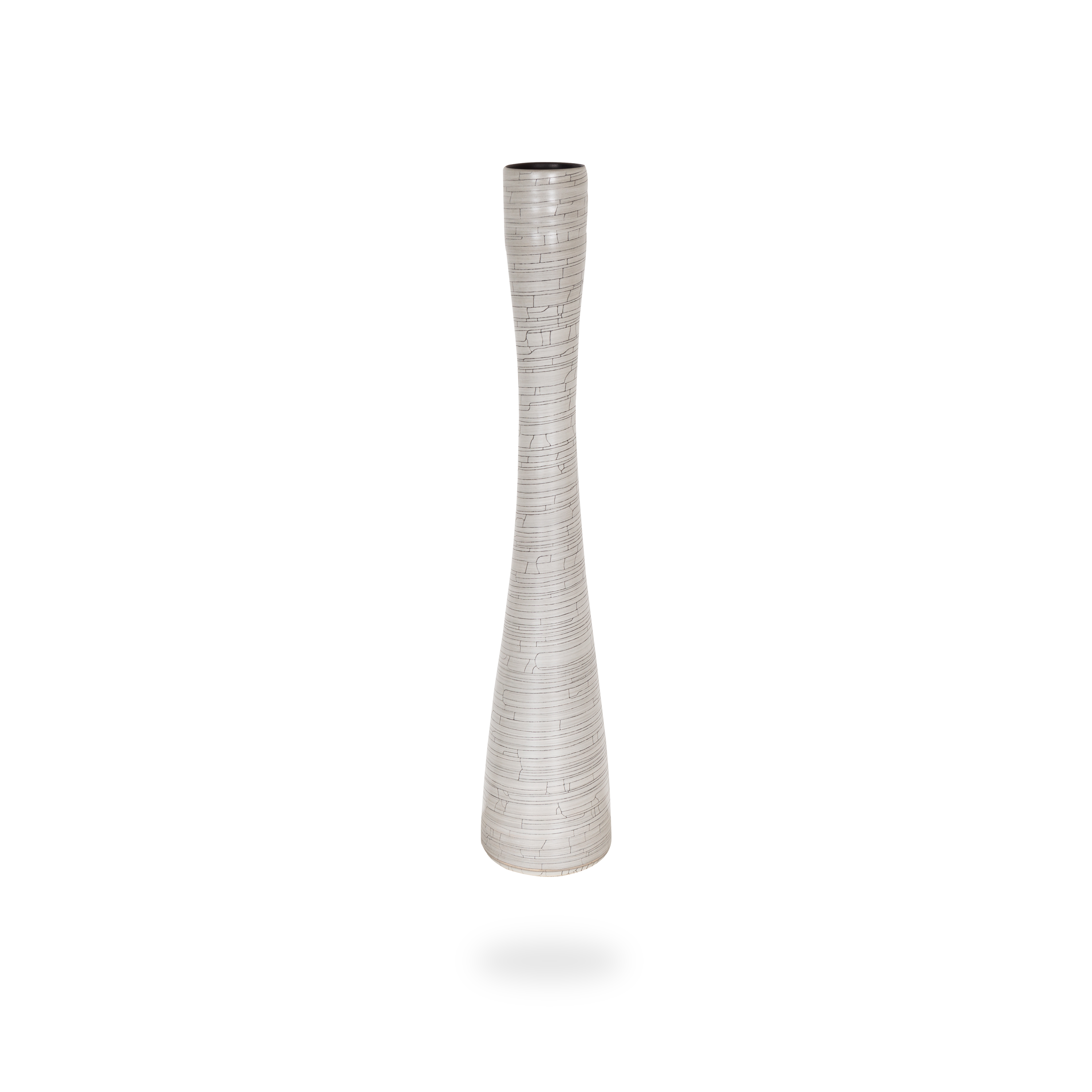 Crackle Flute Vase