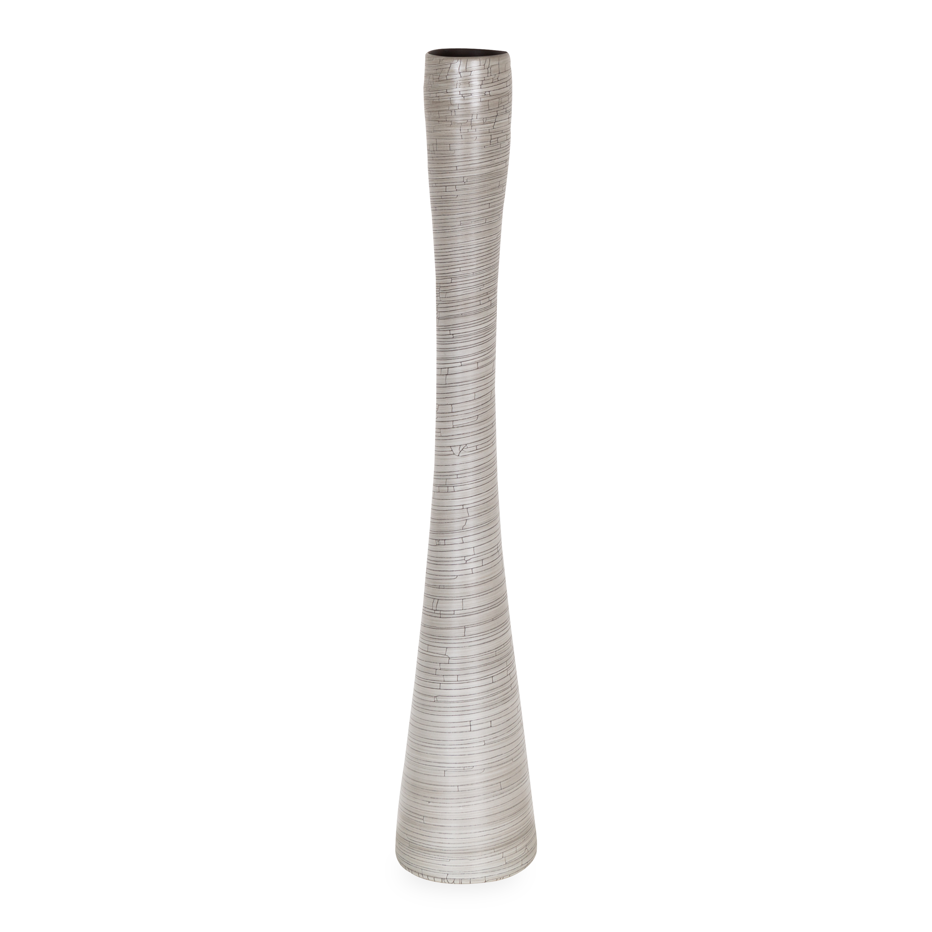 Crackle Flute Vase