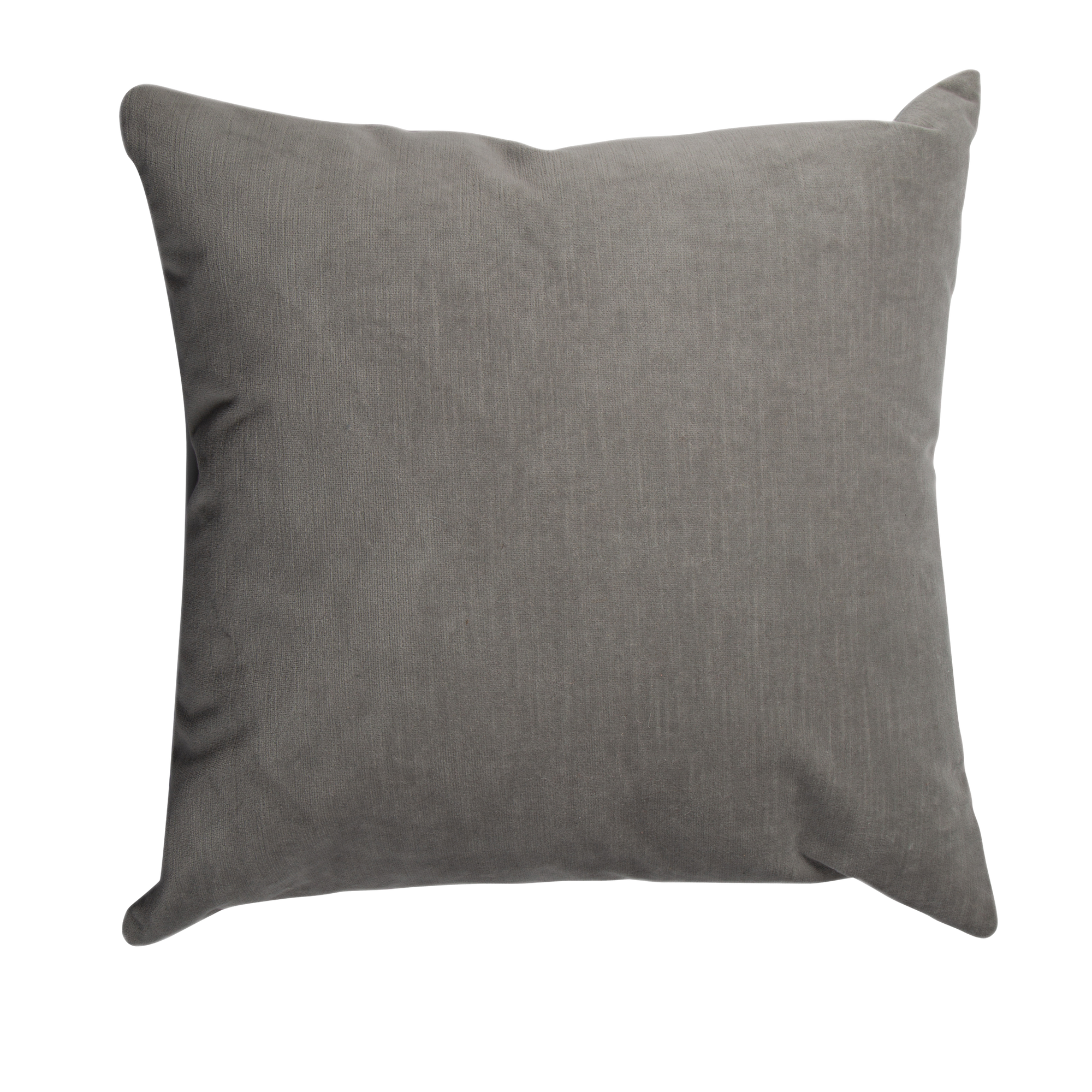 An elegant velvet pillow with gentle striation that creates subtle dimension.