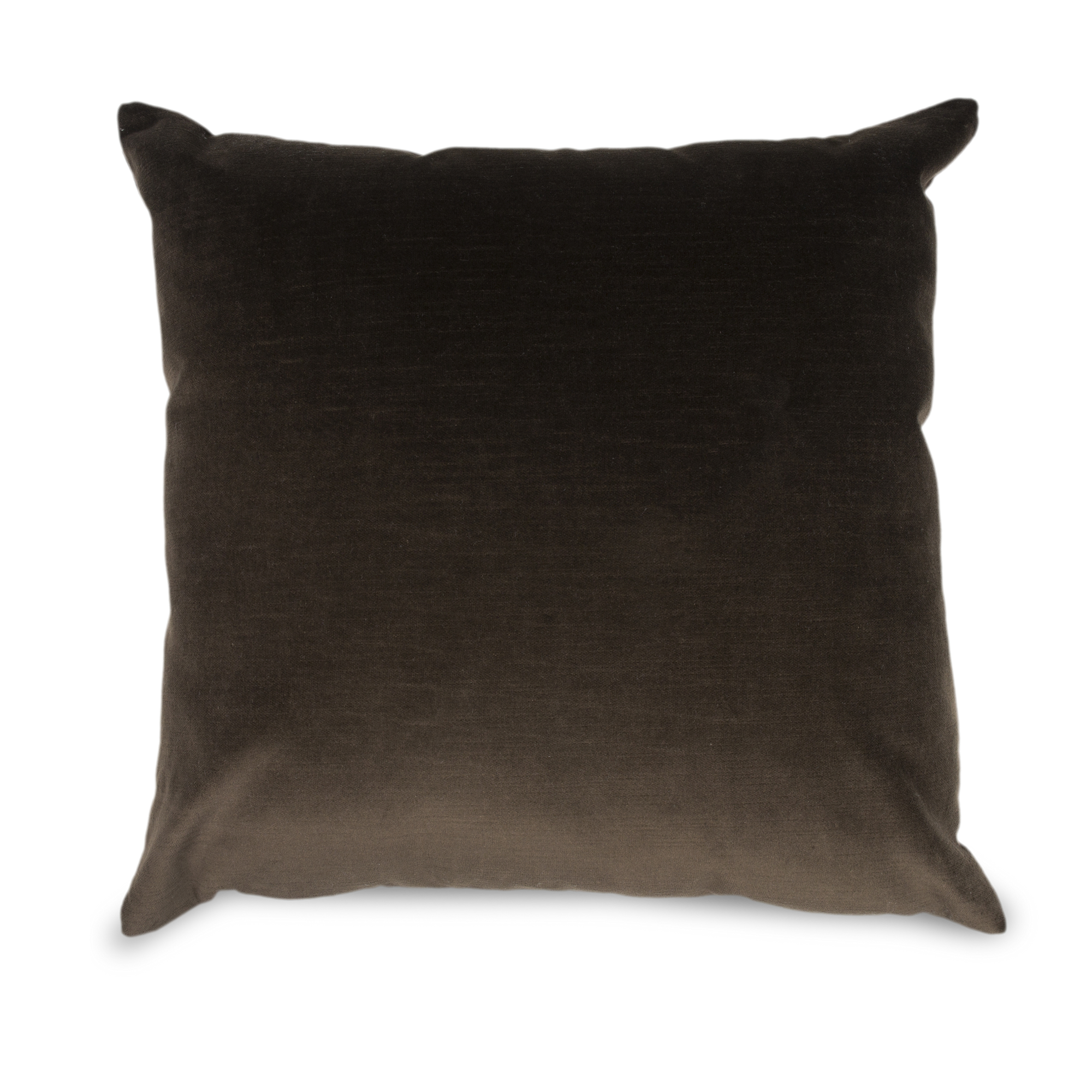 An elegant cotton velvet pillow with gentle striation that creates subtle dimensions.