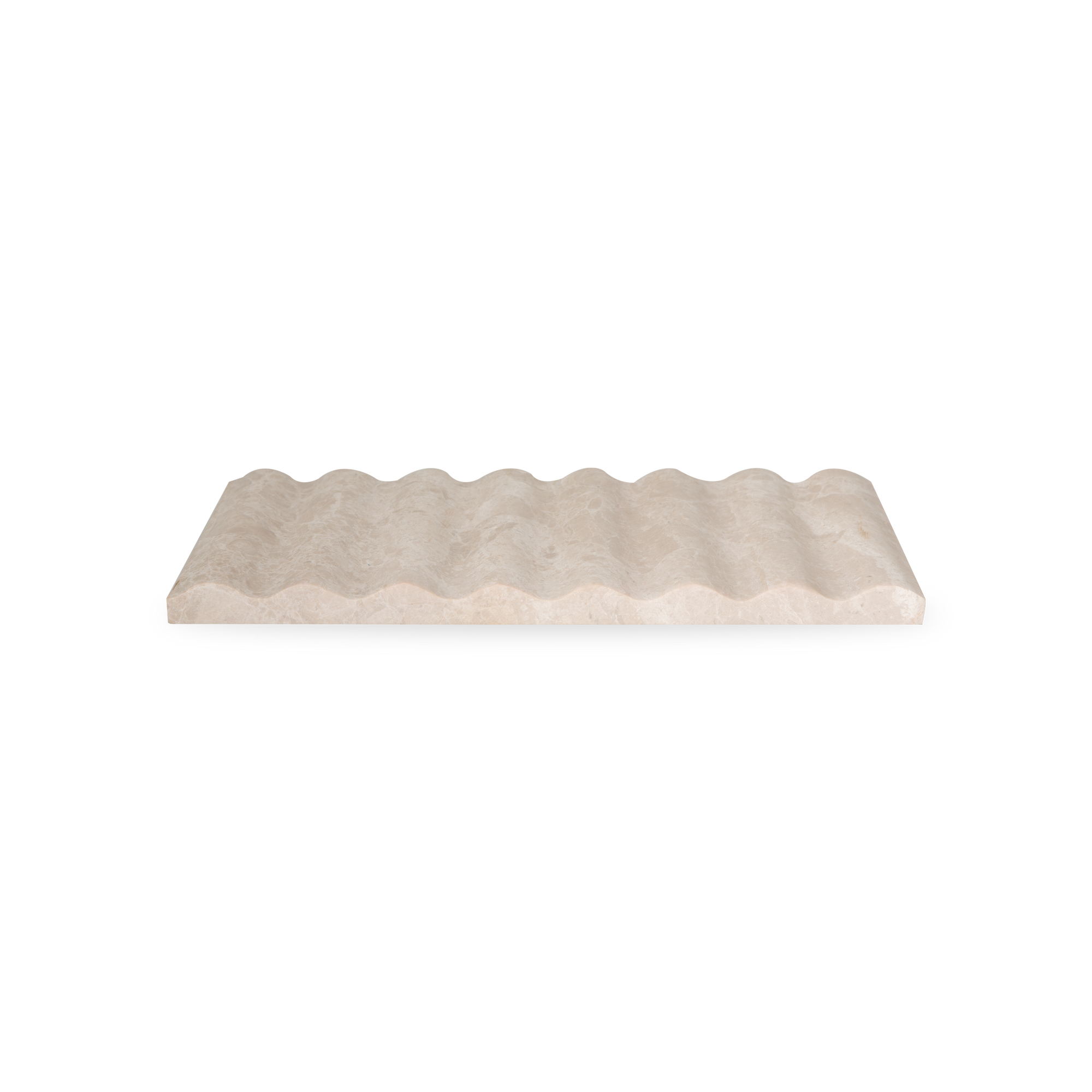 The Ridged Marble Tray is simple and sophisticated in design.
