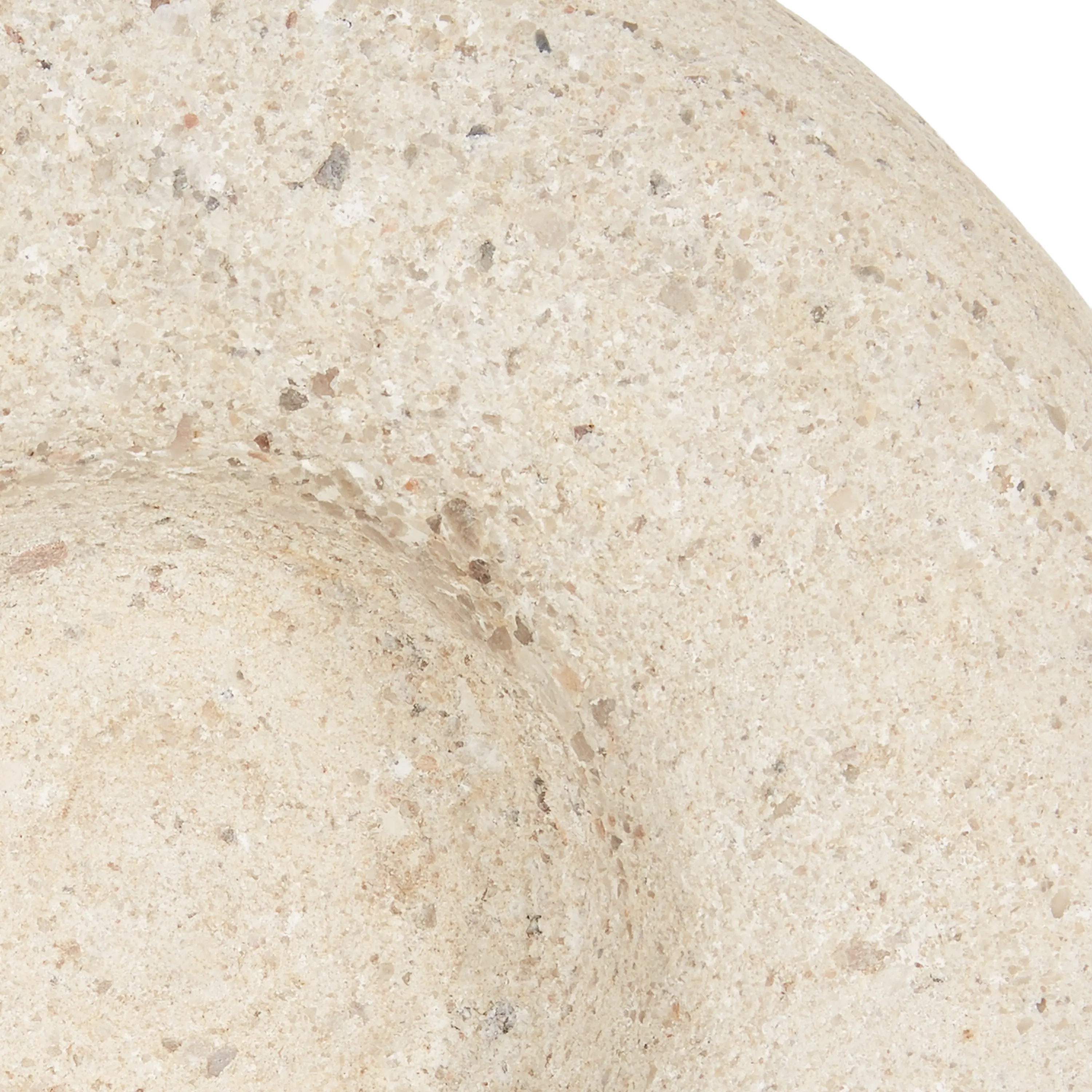 Pudgy Travertine Bowl