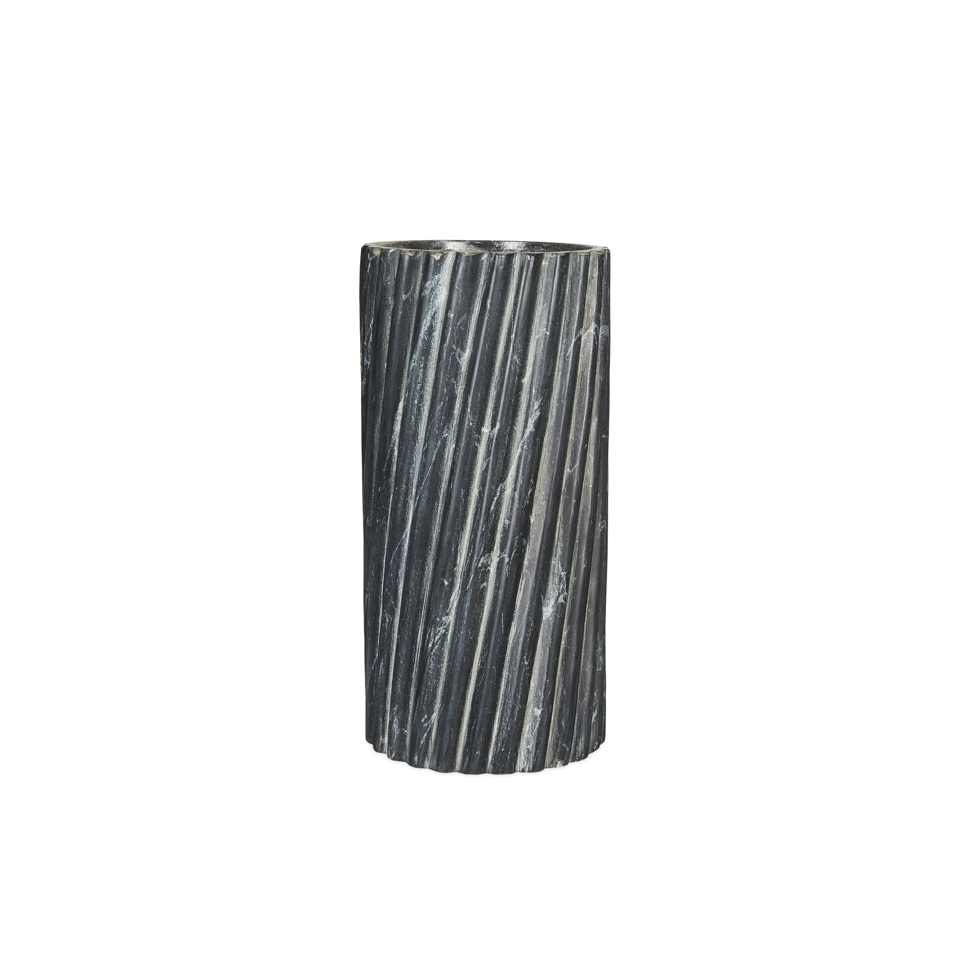 Ridged Marble Vase