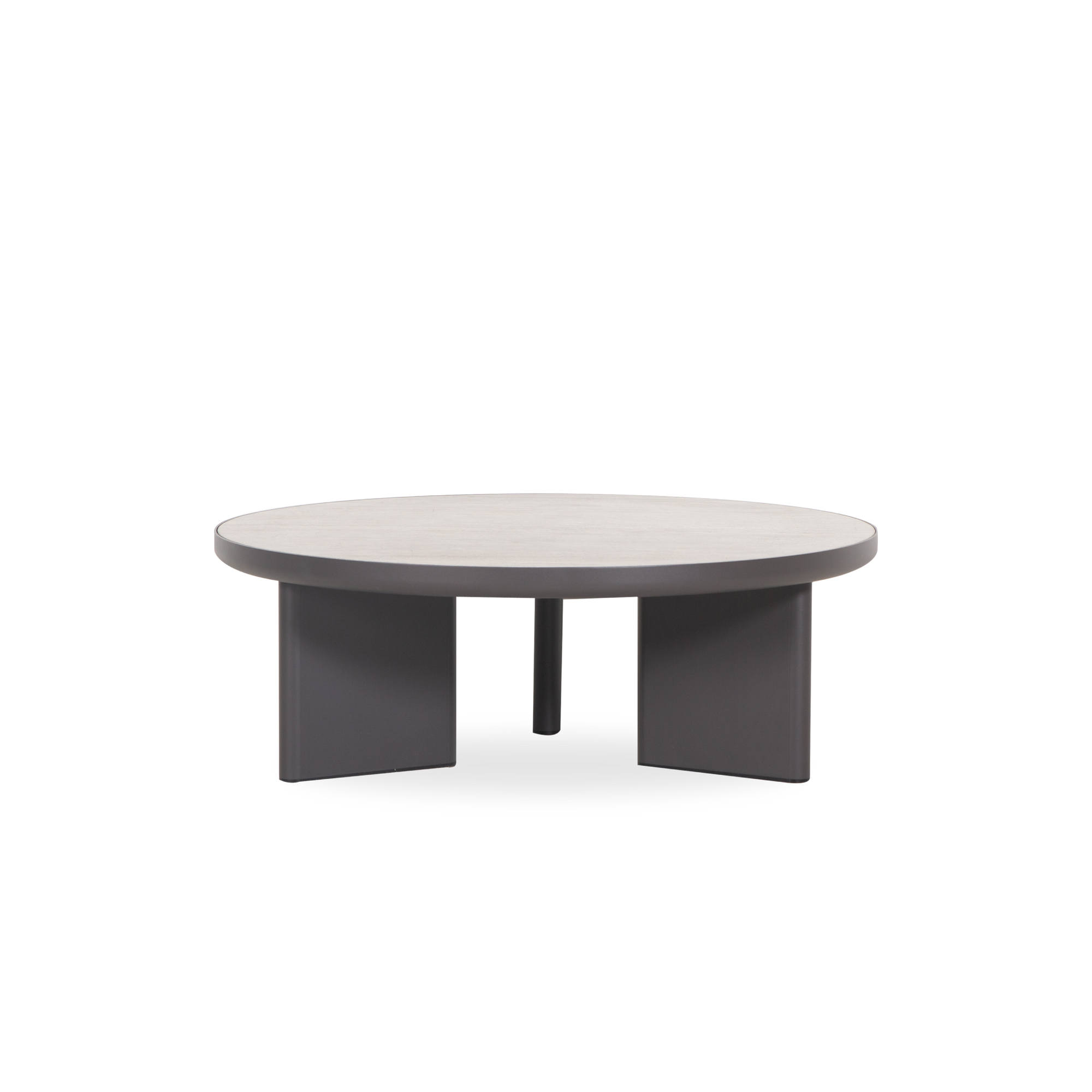 Bringing the indoors outside, the Moab Round Coffee Table displays the finest materials to create sophisticated outdoor dining.