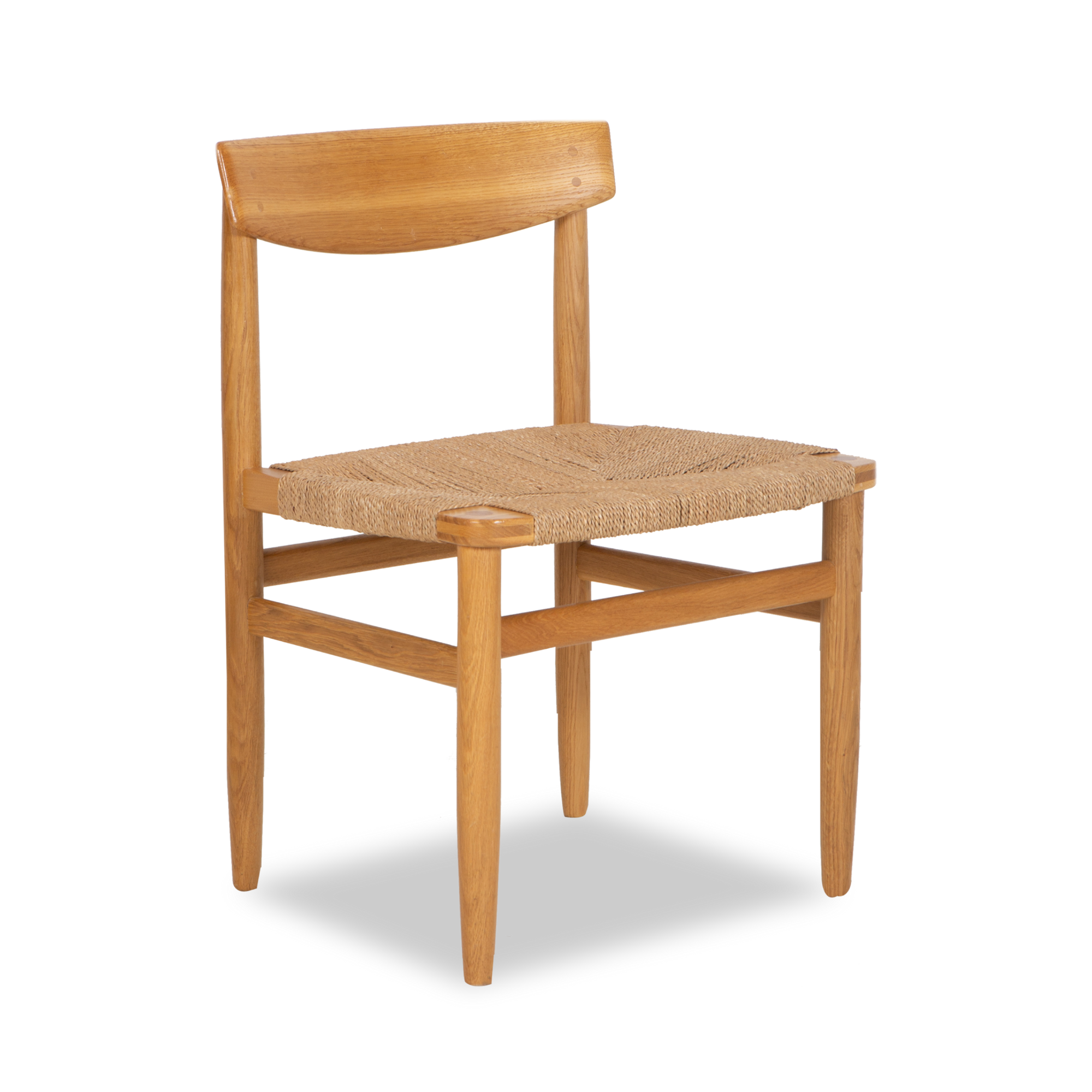 A display of fine craftsmanship, this vintage Model 537 'Oresund' Chair was designed by Børge Mogensen and manufactured by Karl Andersson & Söner, circa 1960s.