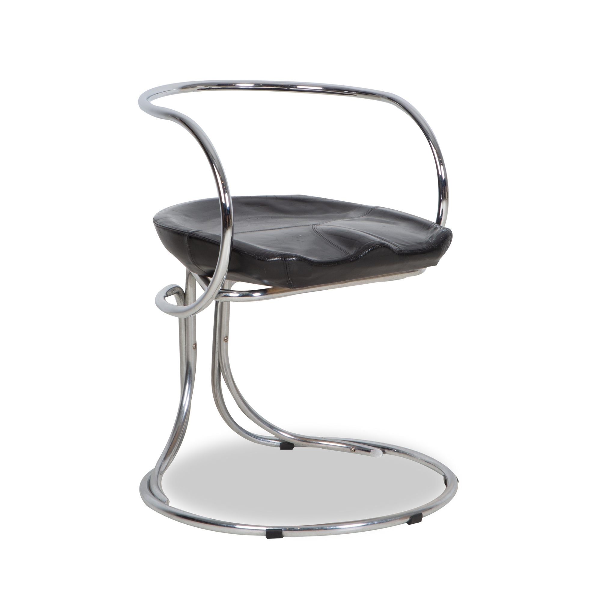 An icon of the constructivist movement, this chair was designed by Vladimir Tatlin and manufactured by Nikoli Internazionale, circa 1970s.
