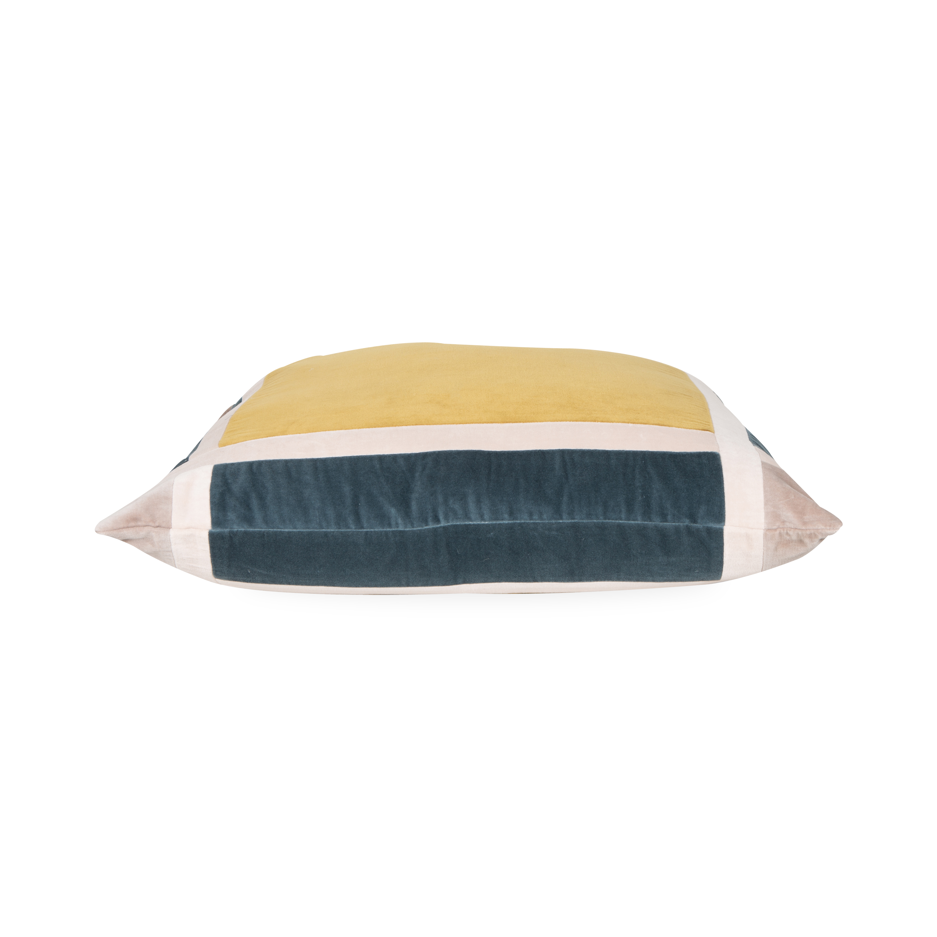 Defined by its textural opulence and interposed border, the Velvet Border Pillow provides a vibrant expression of colour that can elevate any living area it resides in.