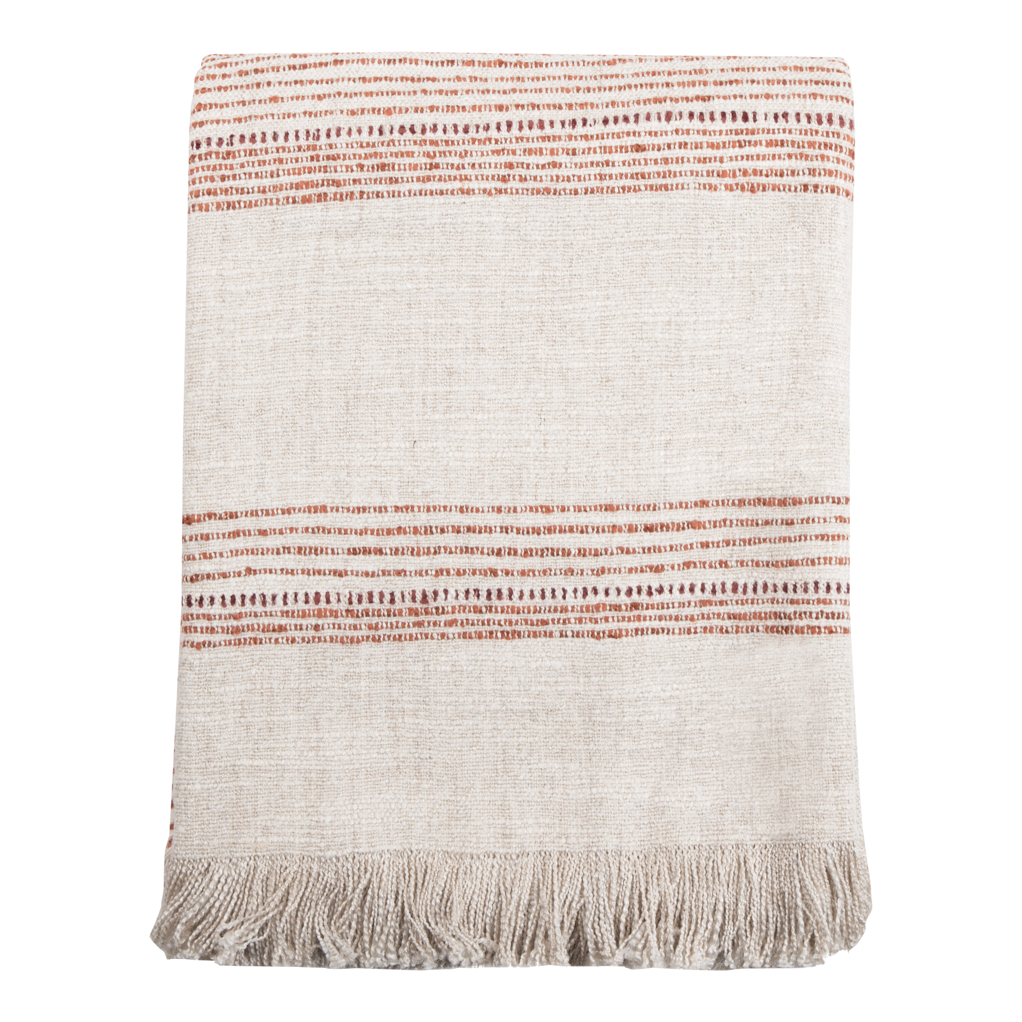 Woven in Belgium using traditional weaving techniques, the Woven Stripe Throw features an alternating Belgian Linen and mixed fiber weft to provide a natural yet captivating patter