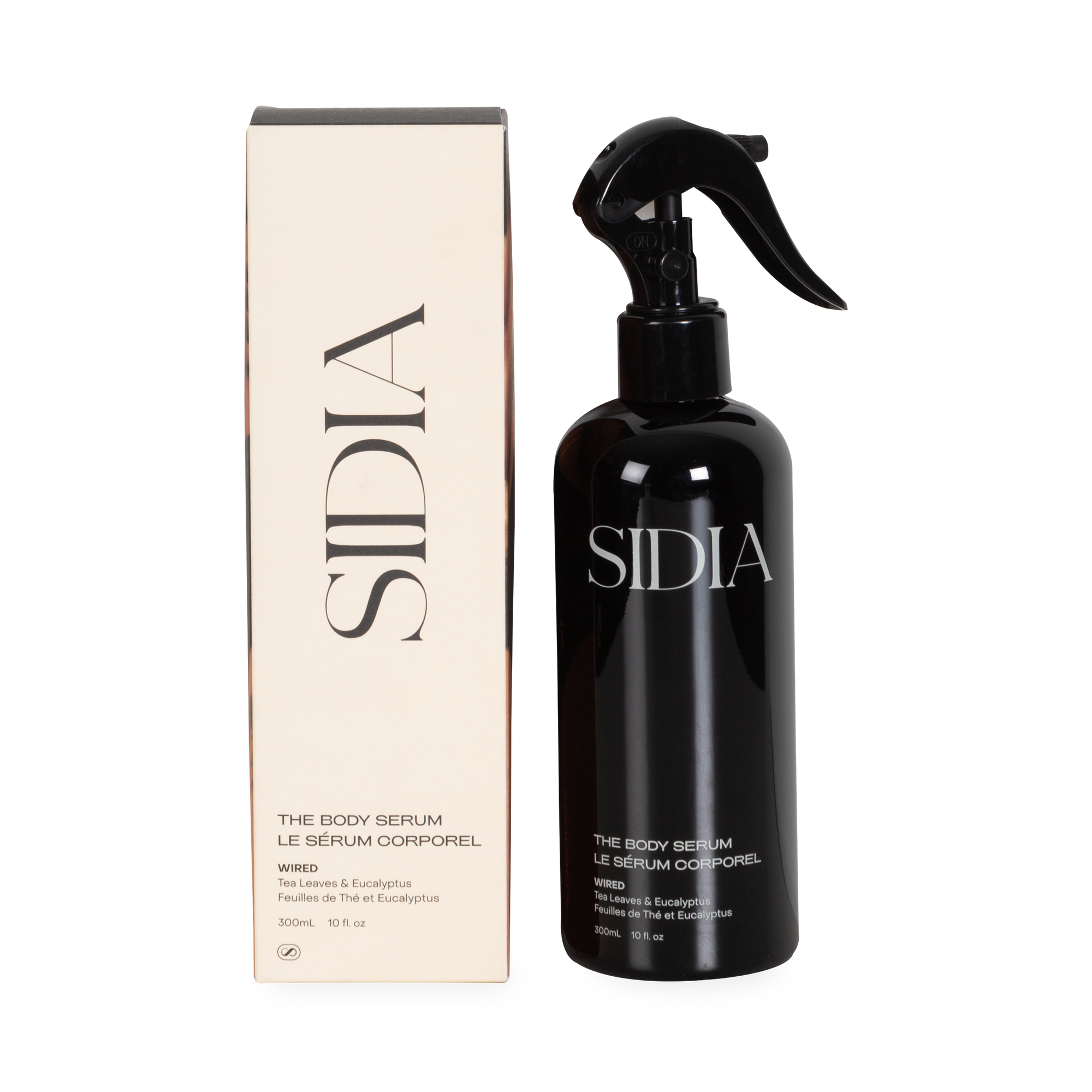 This lightweight, plant-based body serum delivers lasting hydration in a spray bottle for effortless application.