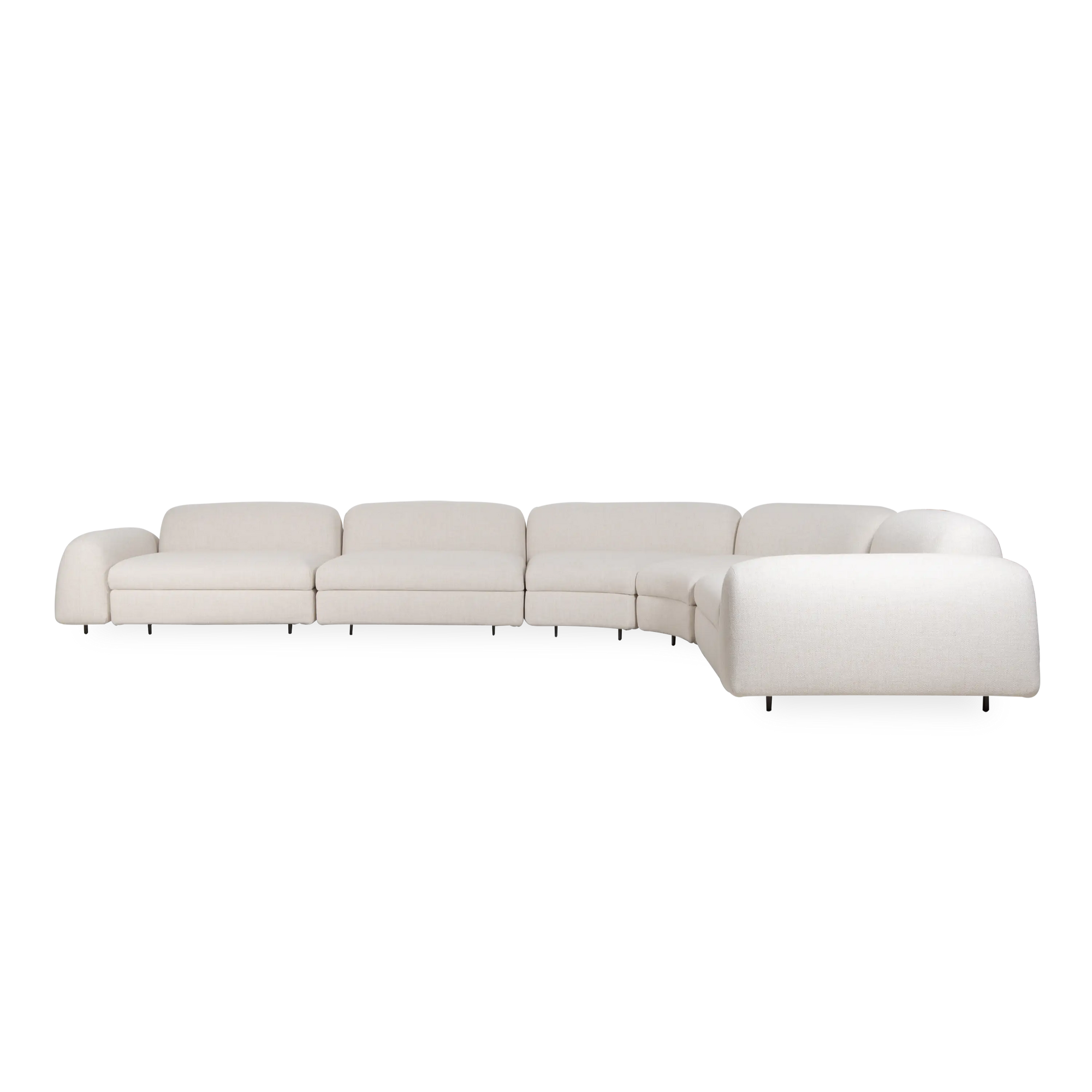 Exhibiting clean lines and geometric shapes, Claesson Koivisto Rune's Edo Sectional for arflex epitomizes their blend of modern aesthetics and functional design.