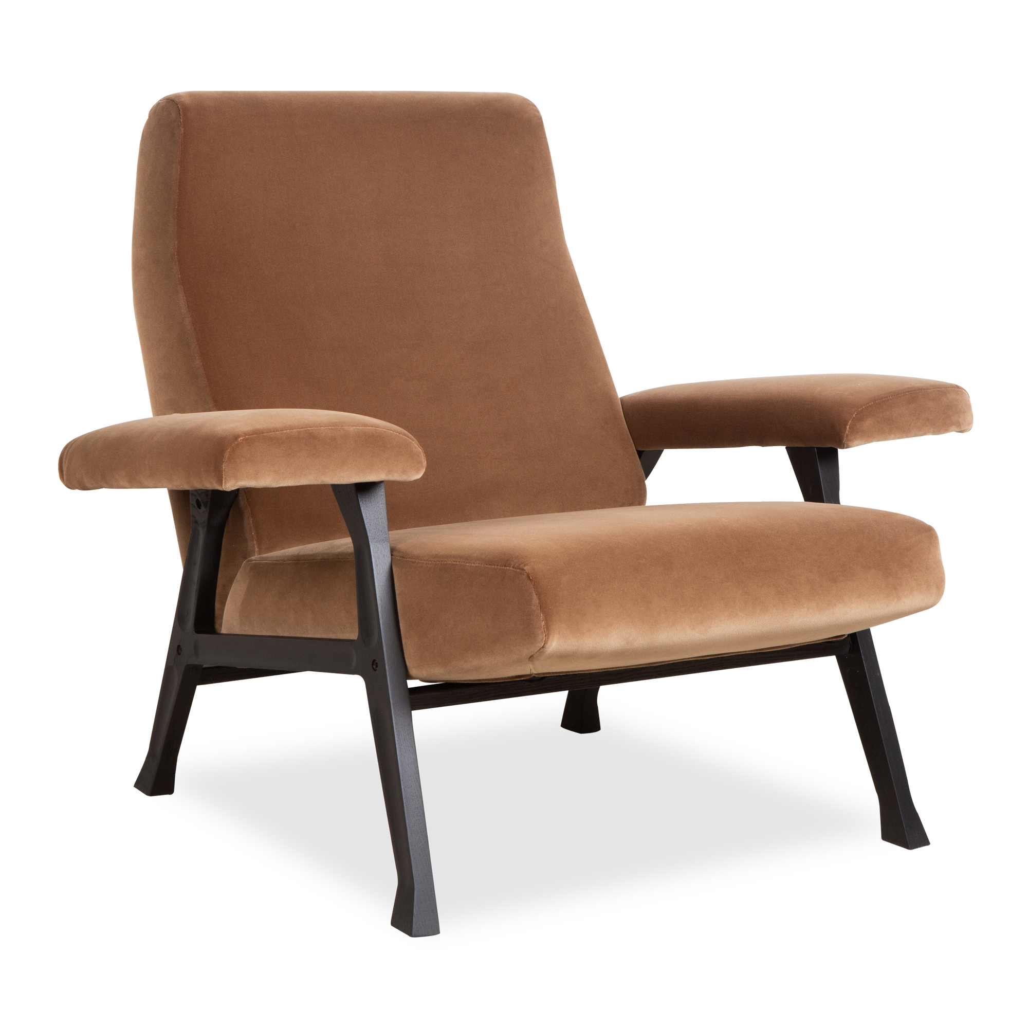 The Hall Armchair from arflex, a mid-century classic, is a striking blend of modern aesthetics and ergonomic comfort.