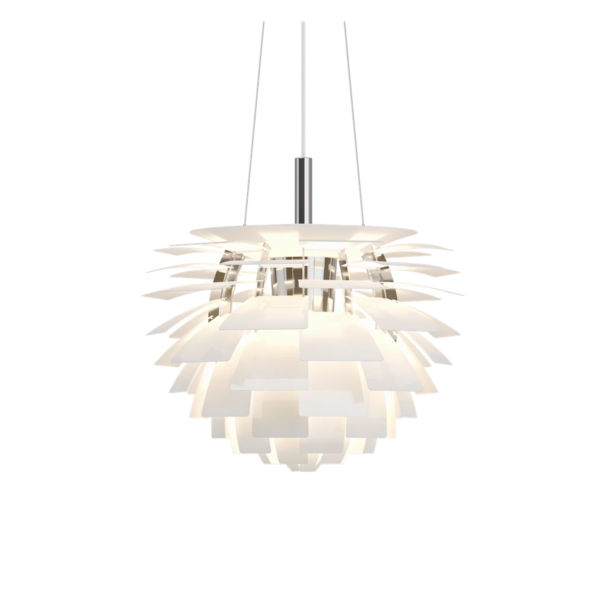 In 1958, Poul Henningsen designed the PH Artichoke Pendant Lamp for the Langelinie Pavilion, a modernist Copenhagen restaurant, in which the PH Artichoke continues to enchant guest