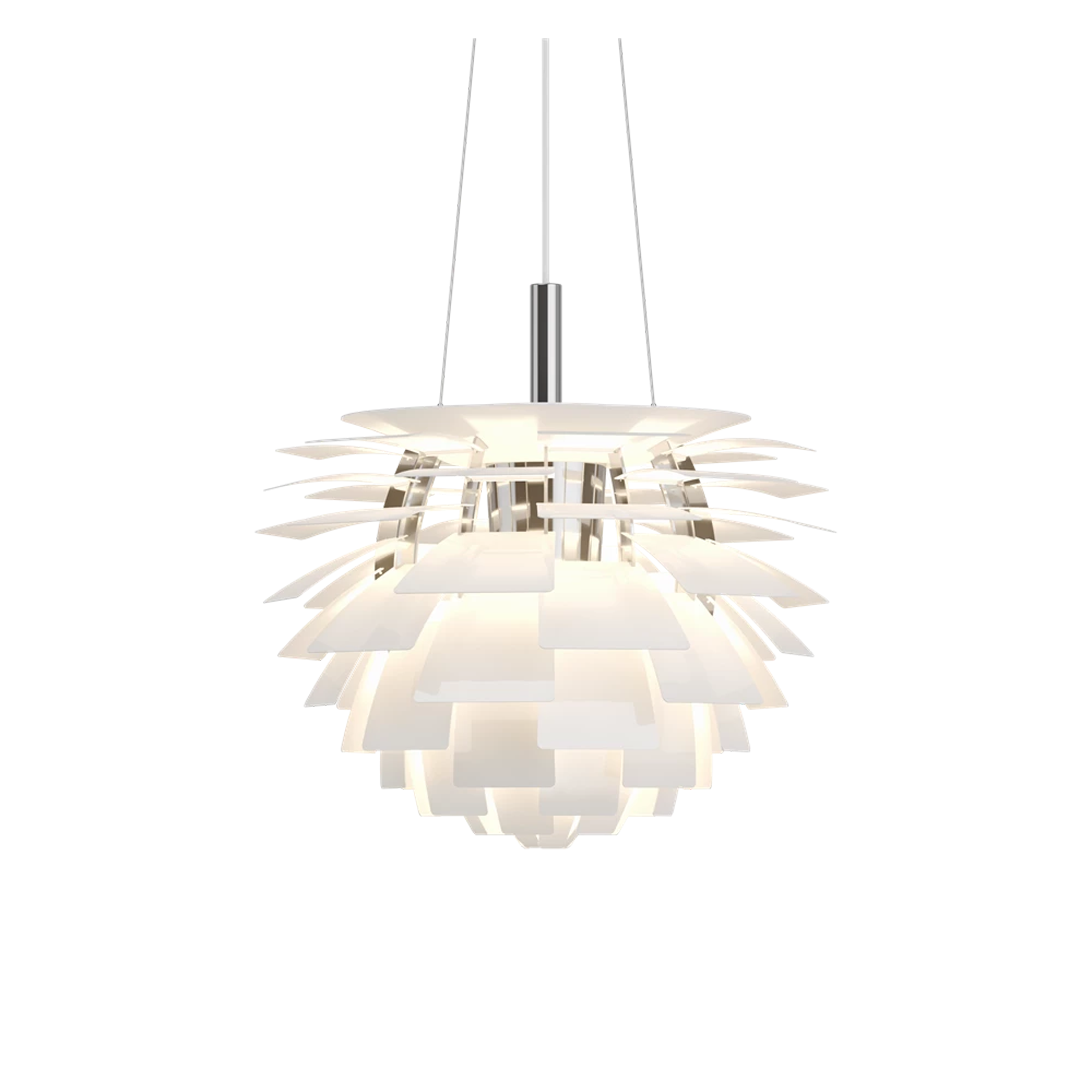 In 1958, Poul Henningsen designed the PH Artichoke Pendant Lamp for the Langelinie Pavilion, a modernist Copenhagen restaurant, in which the PH Artichoke continues to enchant guest