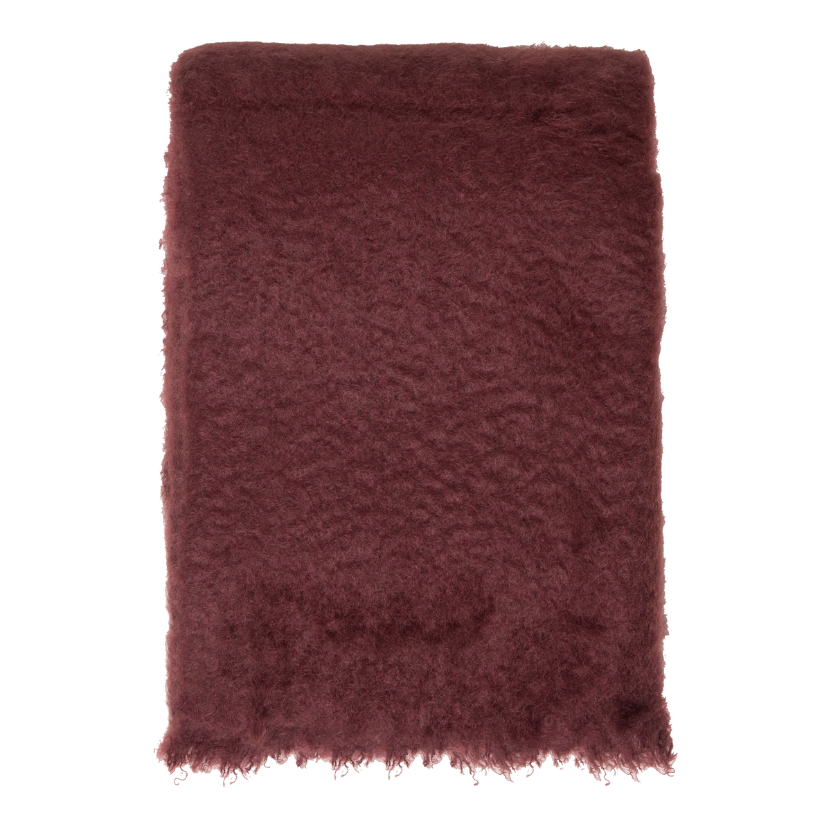 Mohair/Wool Solid Throw
