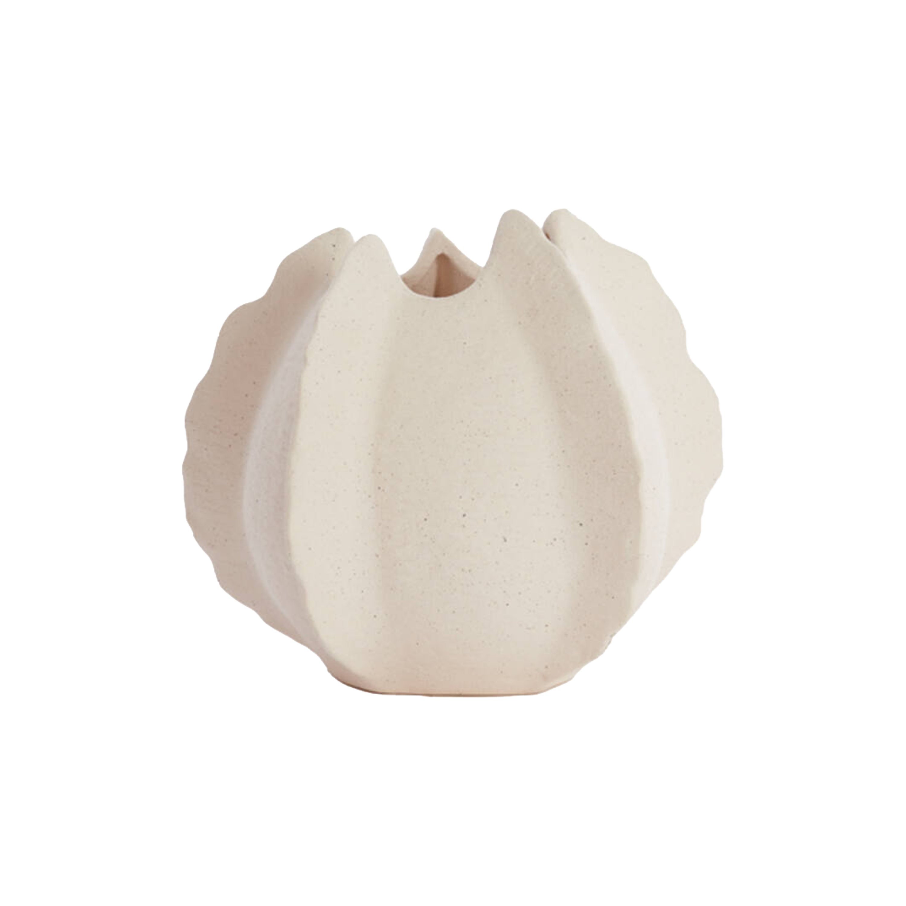 Ruffle Ceramic Vase