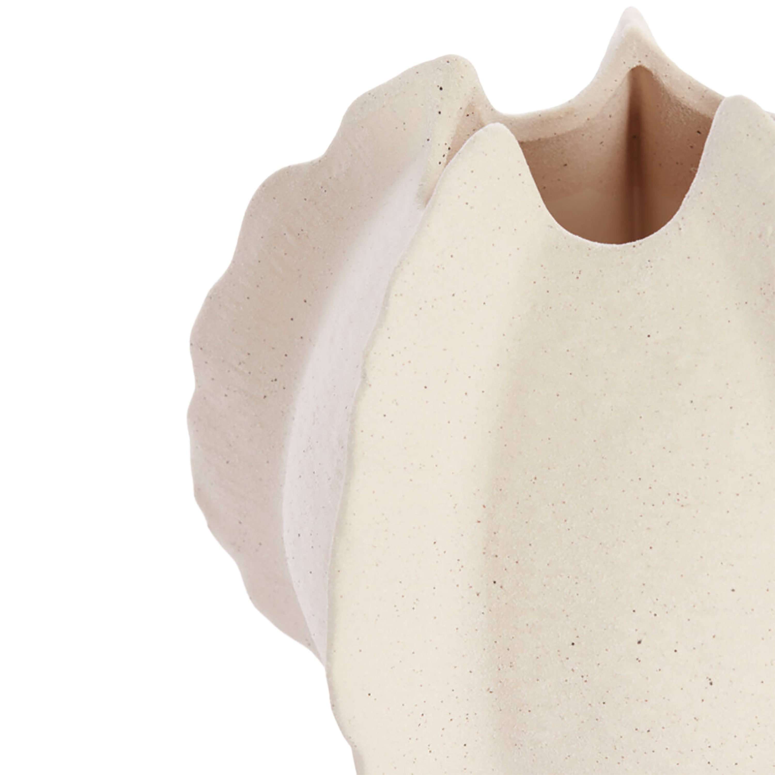 Ruffle Ceramic Vase