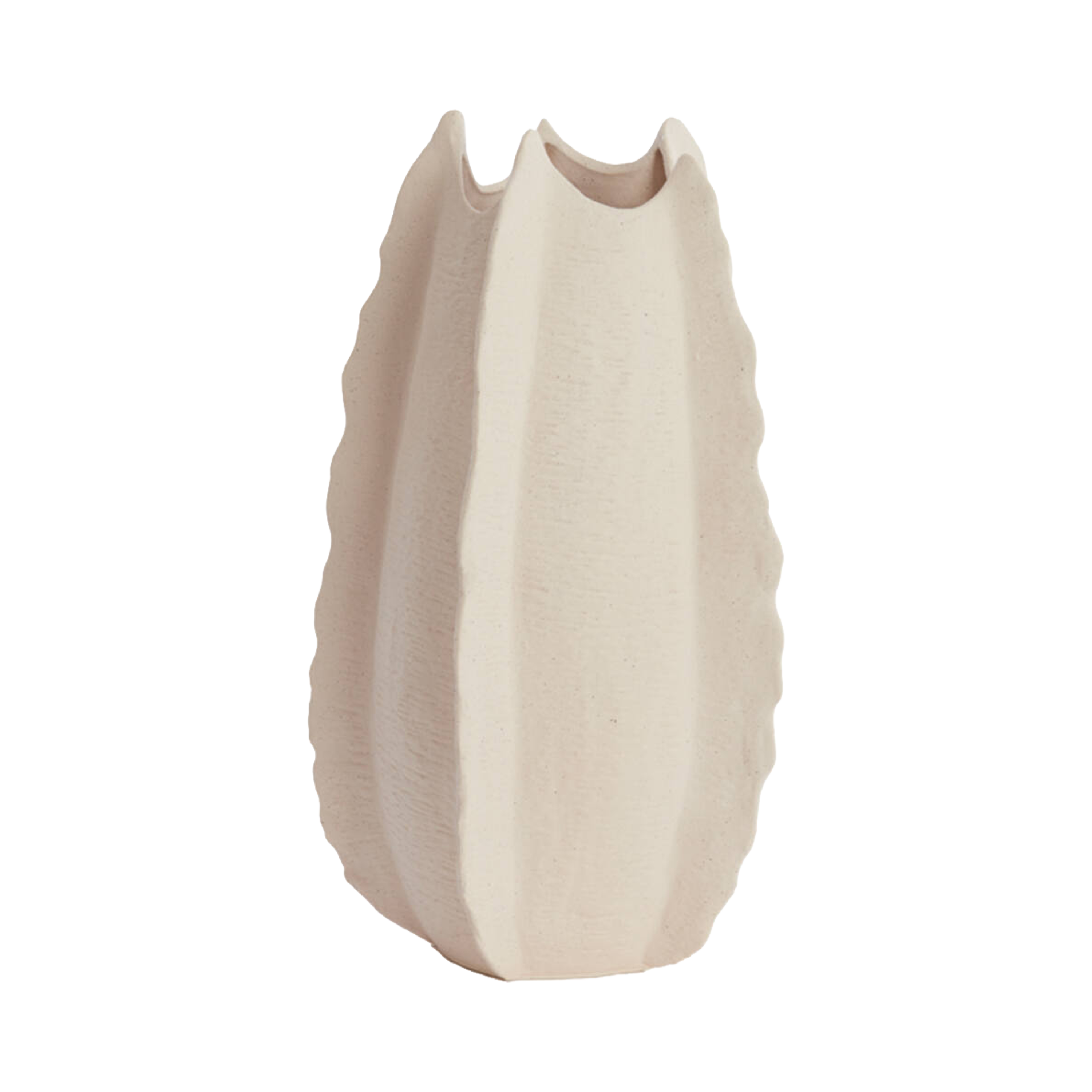 Ruffle Ceramic Vase