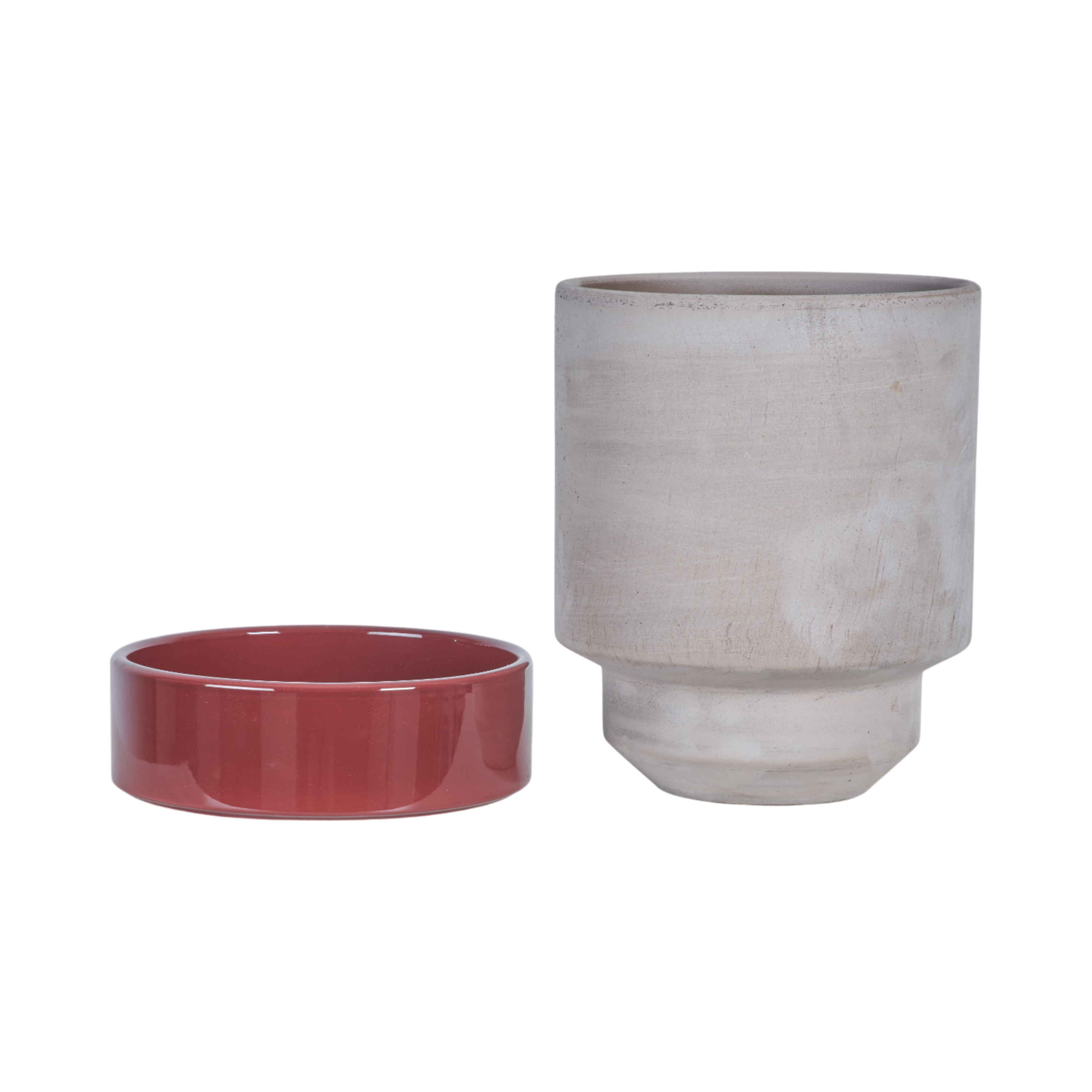 Hoff Mix Pot/Saucer
