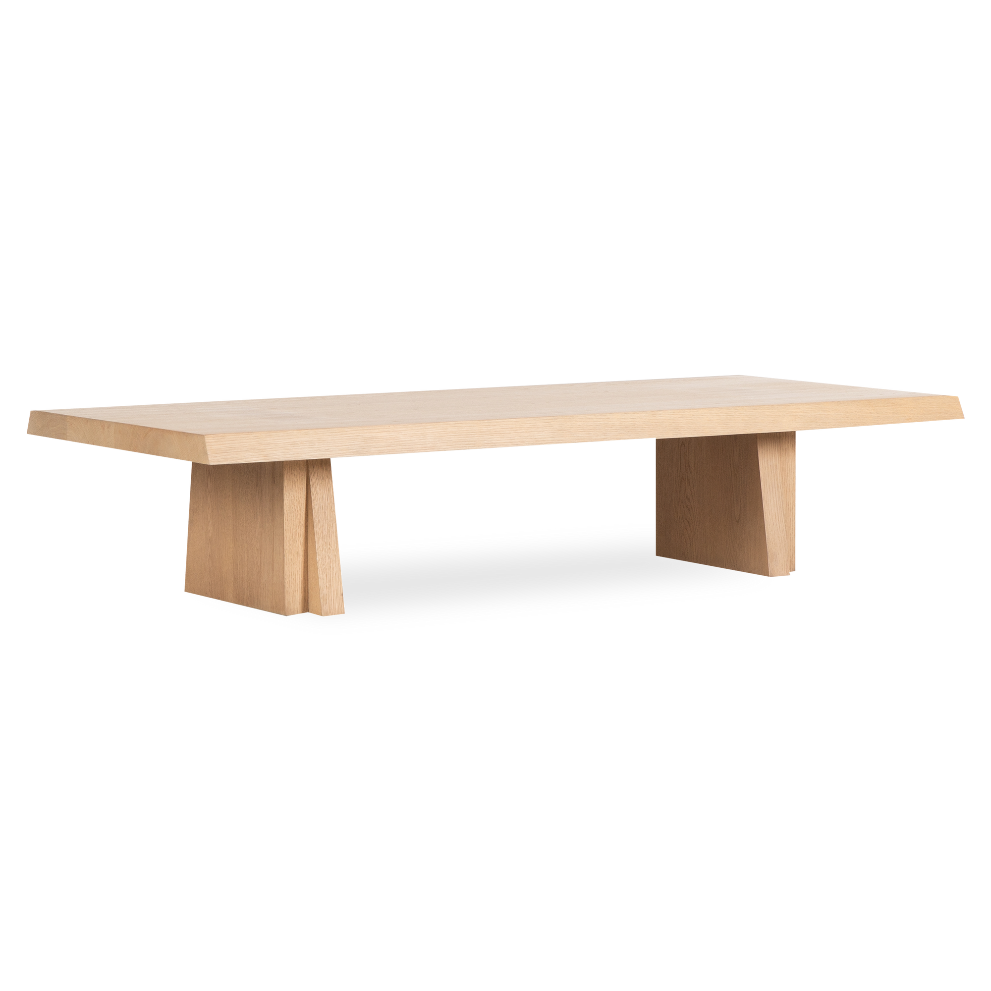 The Oblique Coffee Table draws inspiration from the raw power and geometric precision of 1960s Brutalist architecture.