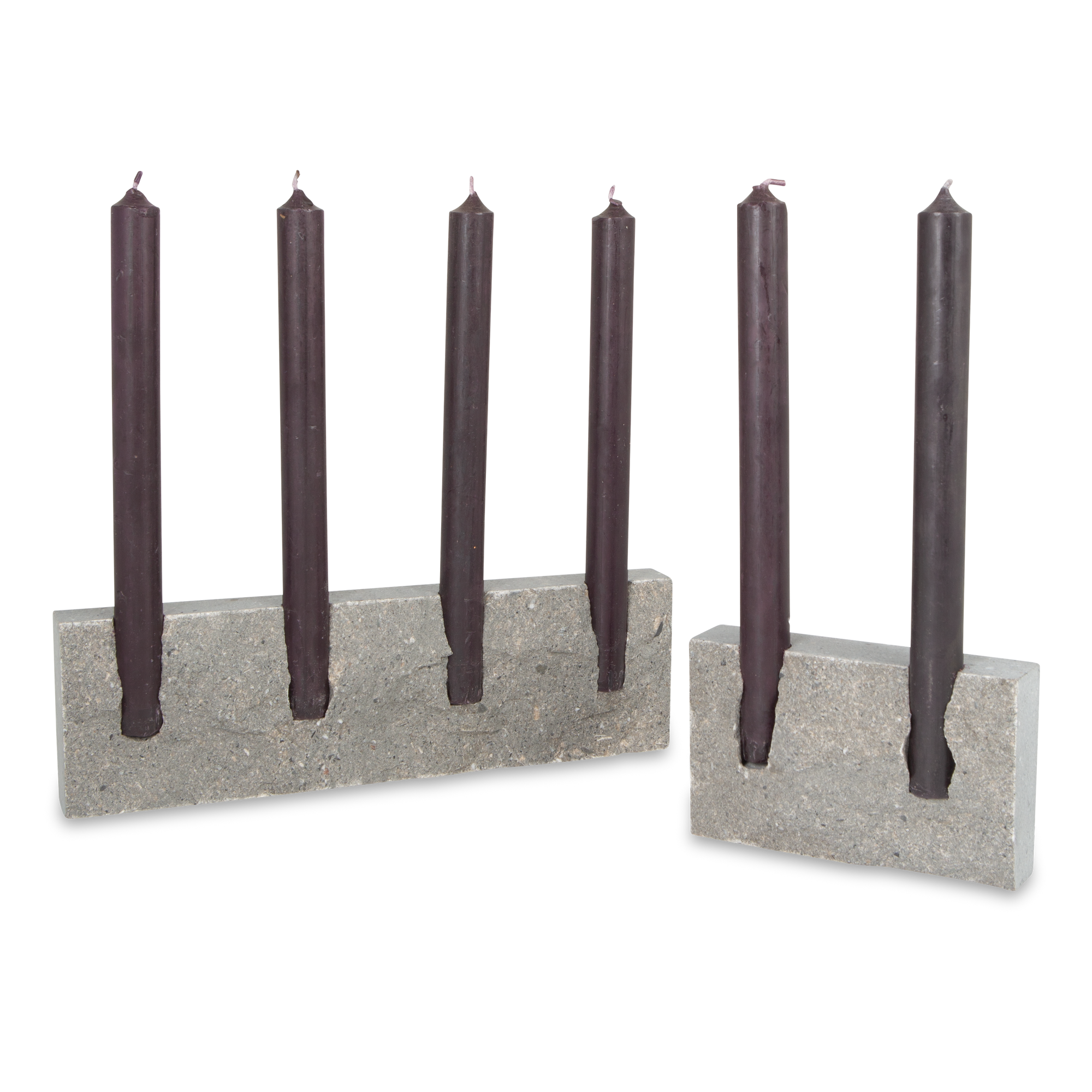 Snug candleholders are handmade by stonemasons who have been mastering their craft for four generations, dating back to 1880.