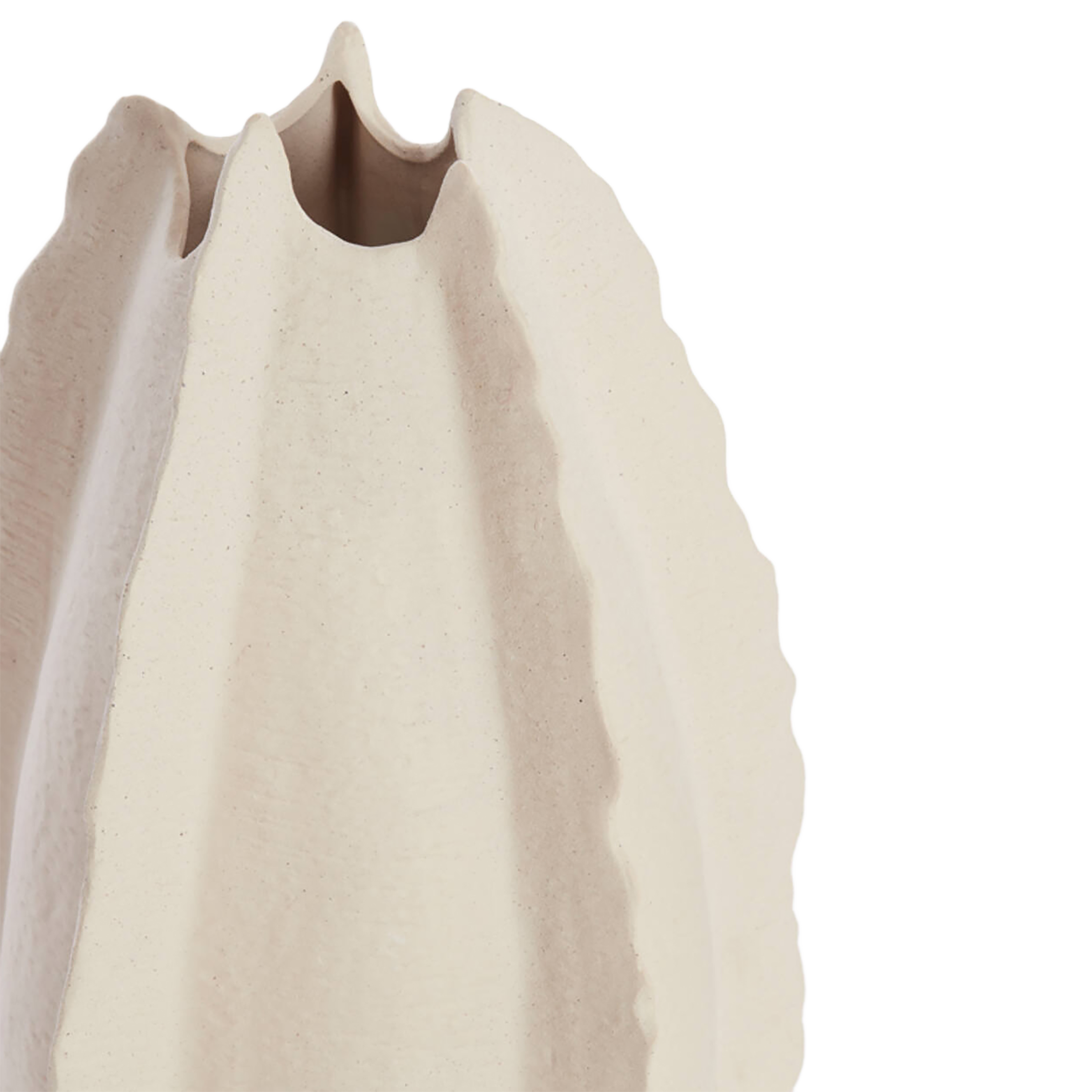 Ruffle Ceramic Vase
