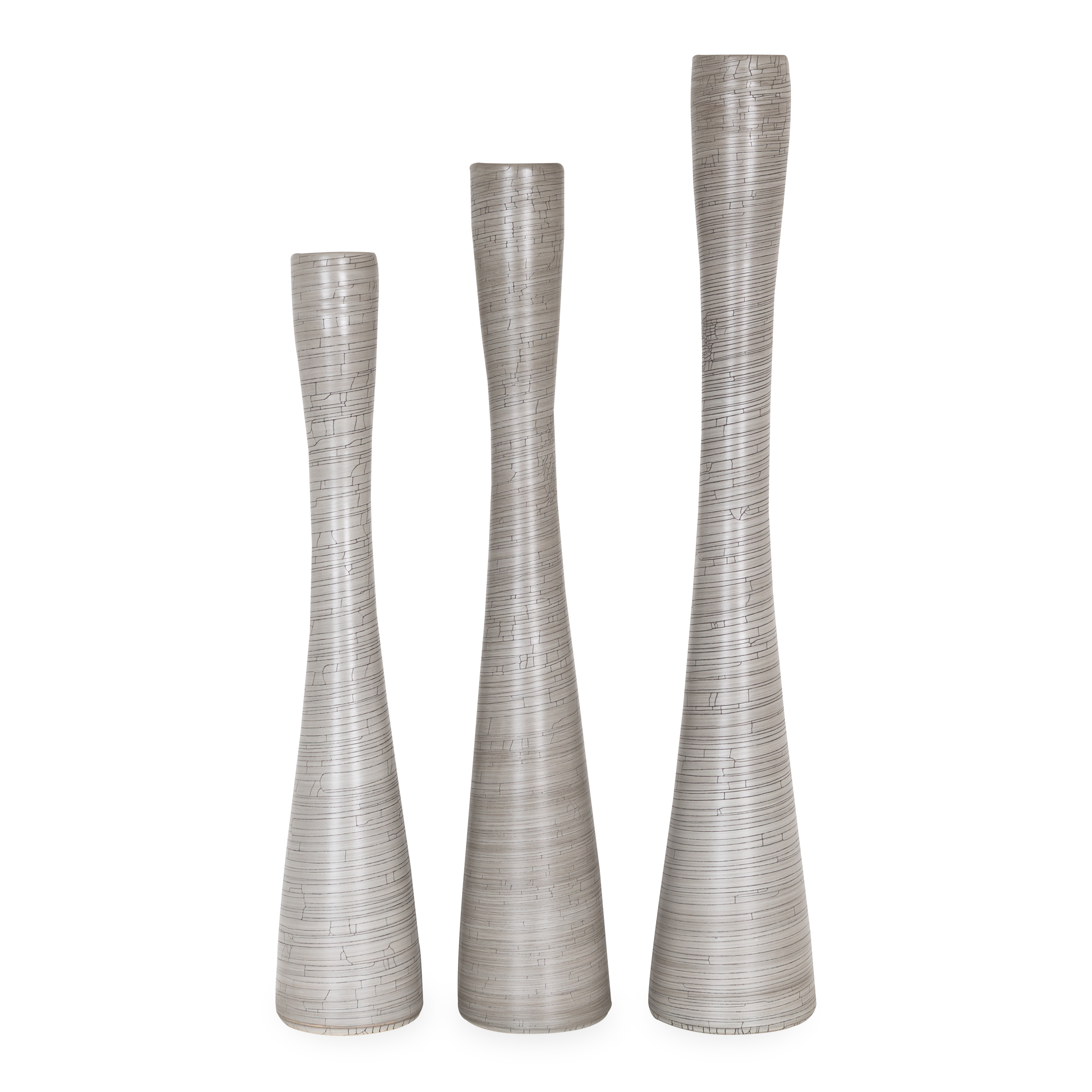 Crackle Flute Vase