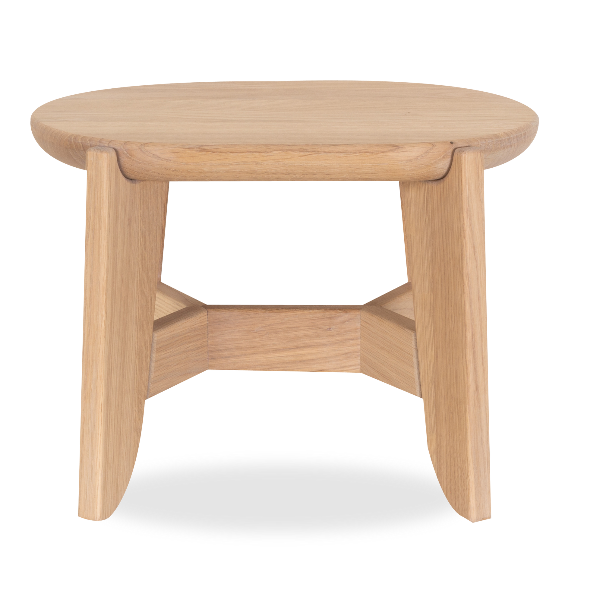 This step stool is solidly constructed with rounded edges and shapes that gives it a modern appearance.