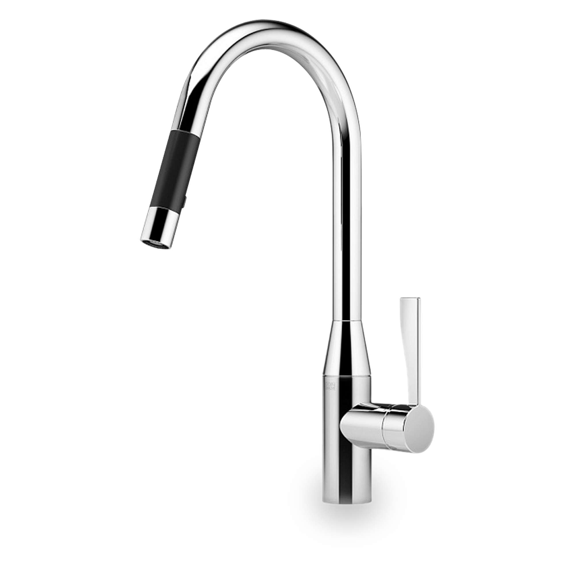 The Dornbracht Sync Faucet is a single-lever mixer pull-down with spray function.