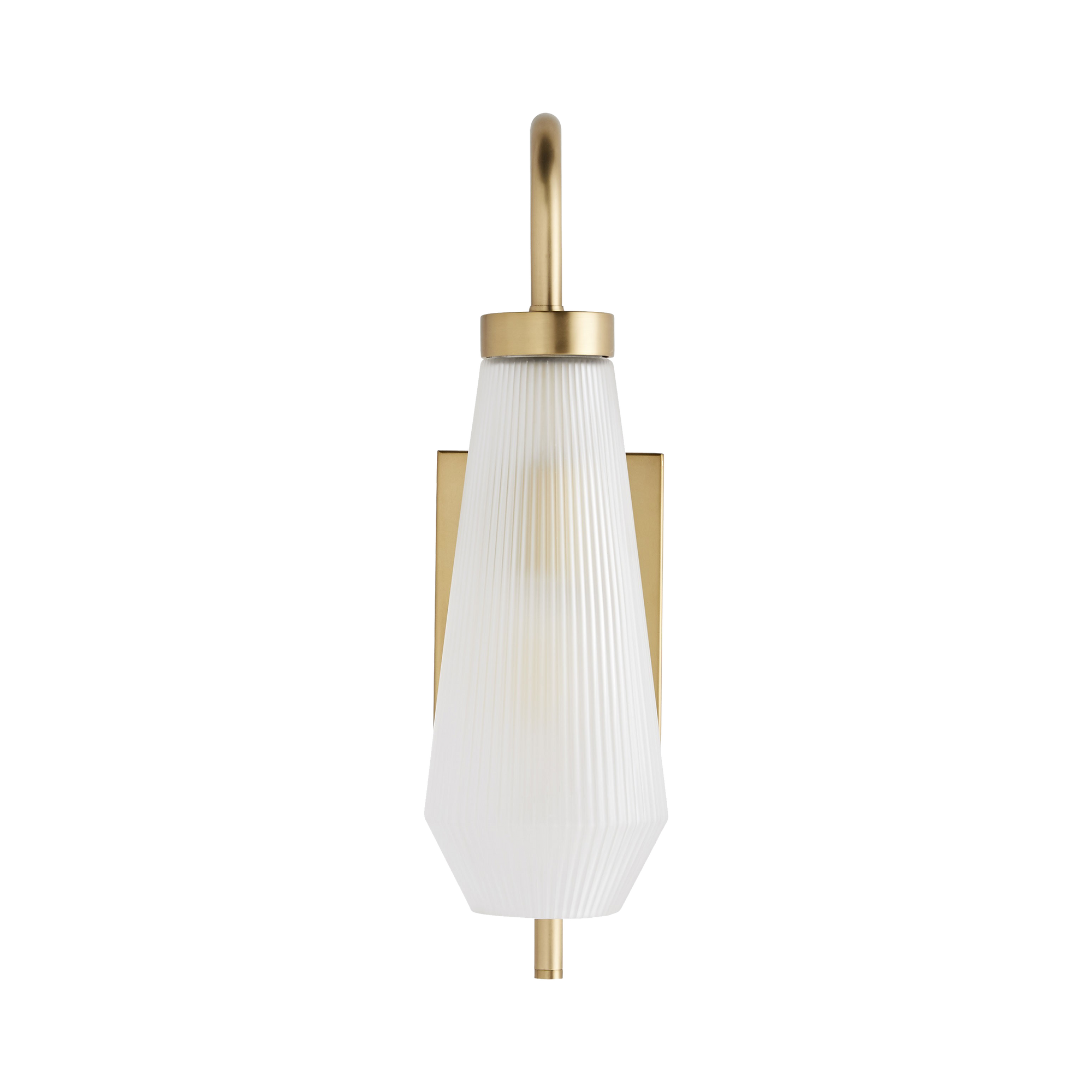 The sheer elegance of this sconce is defined by its simple, yet sophisticated, style.
