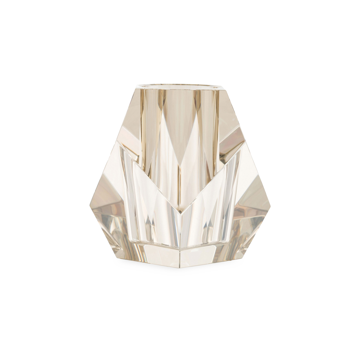 Faceted Crystal Vase