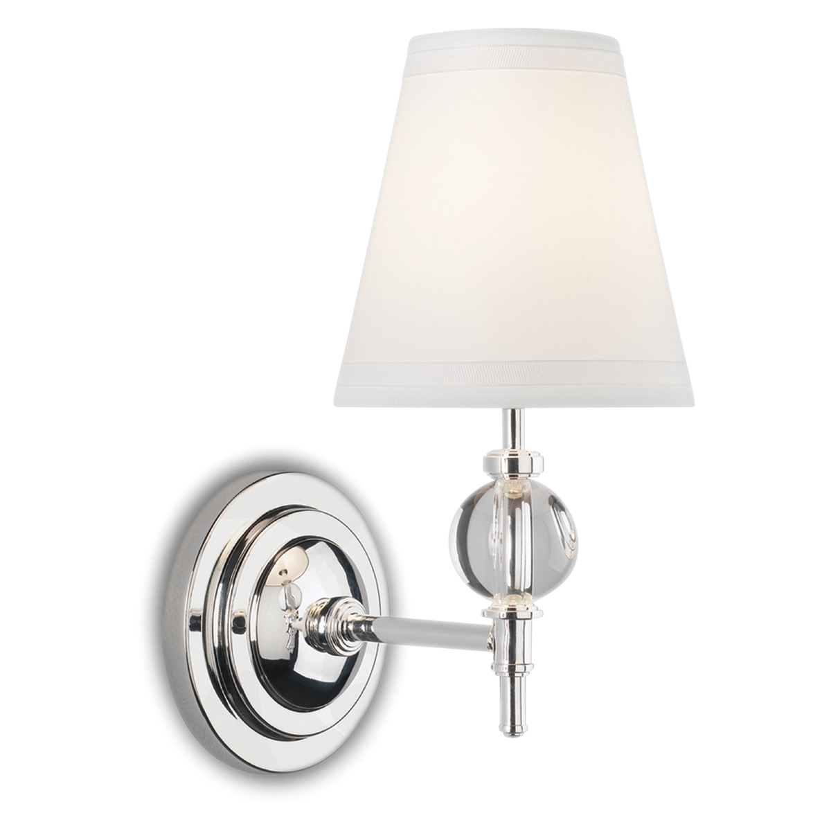 Crystal Ball Sconce - Silver