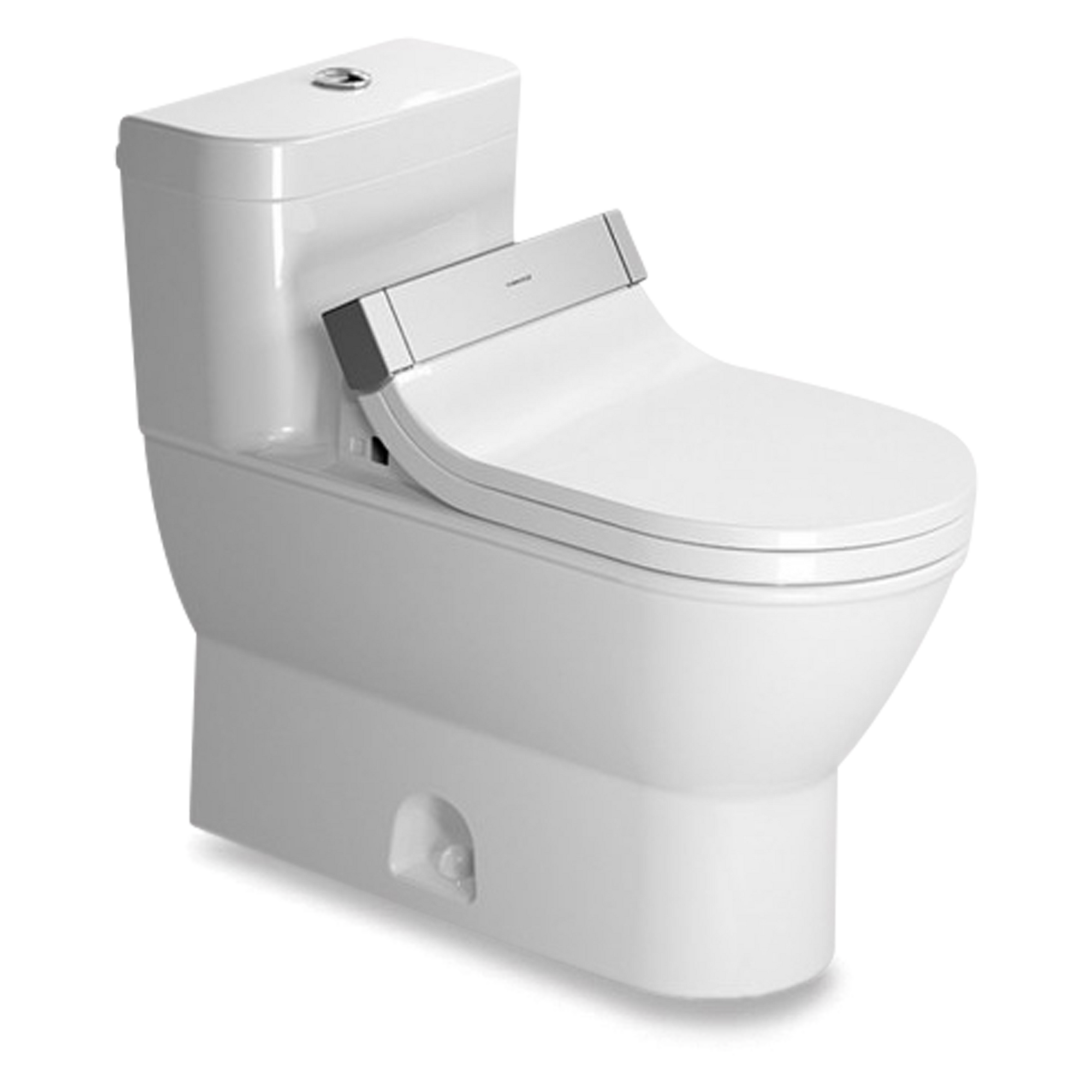 A modern style one-piece toilet designed to accommodate the SensoWash C seat (sold separately).