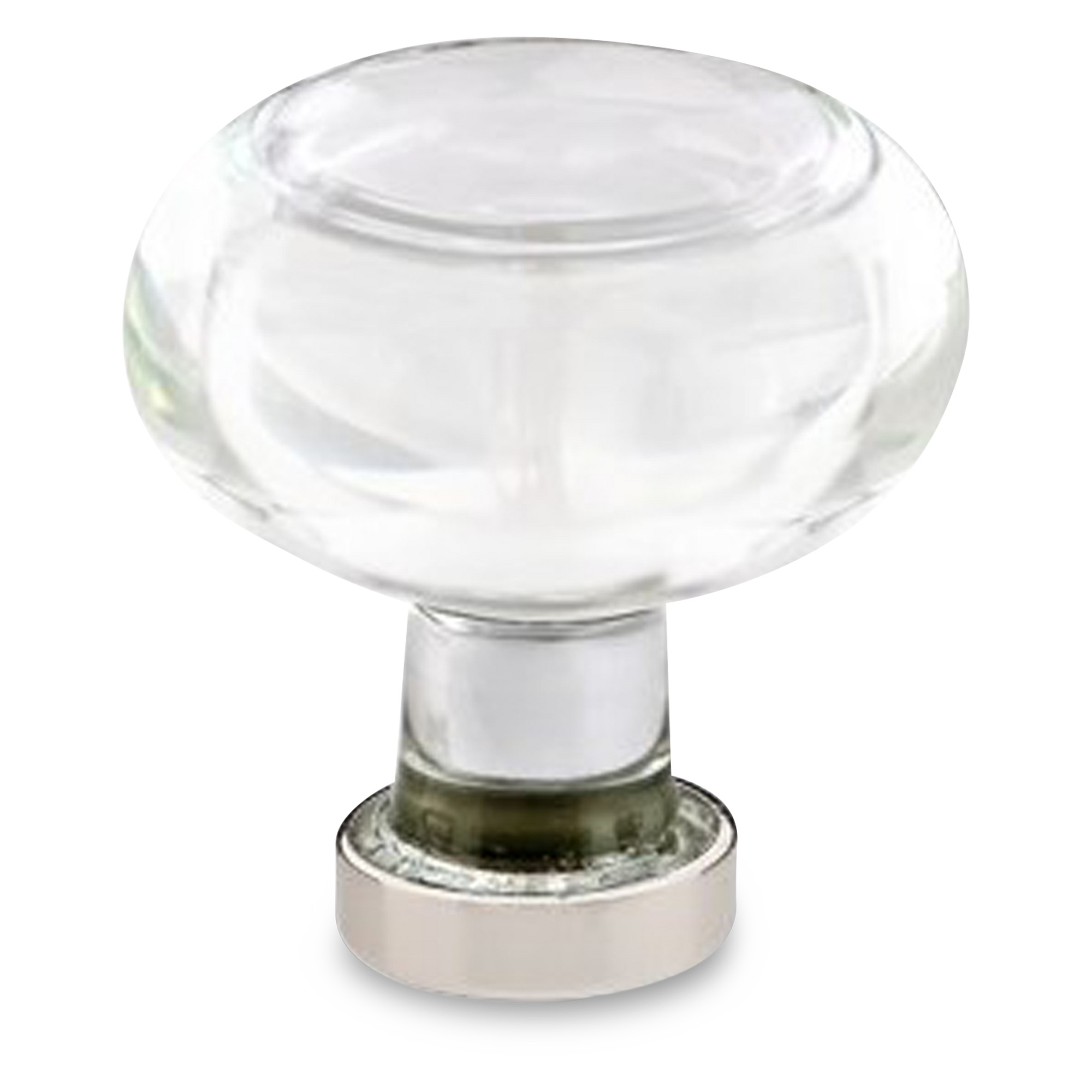 The Georgetown knob features a glamorous glass gem.
