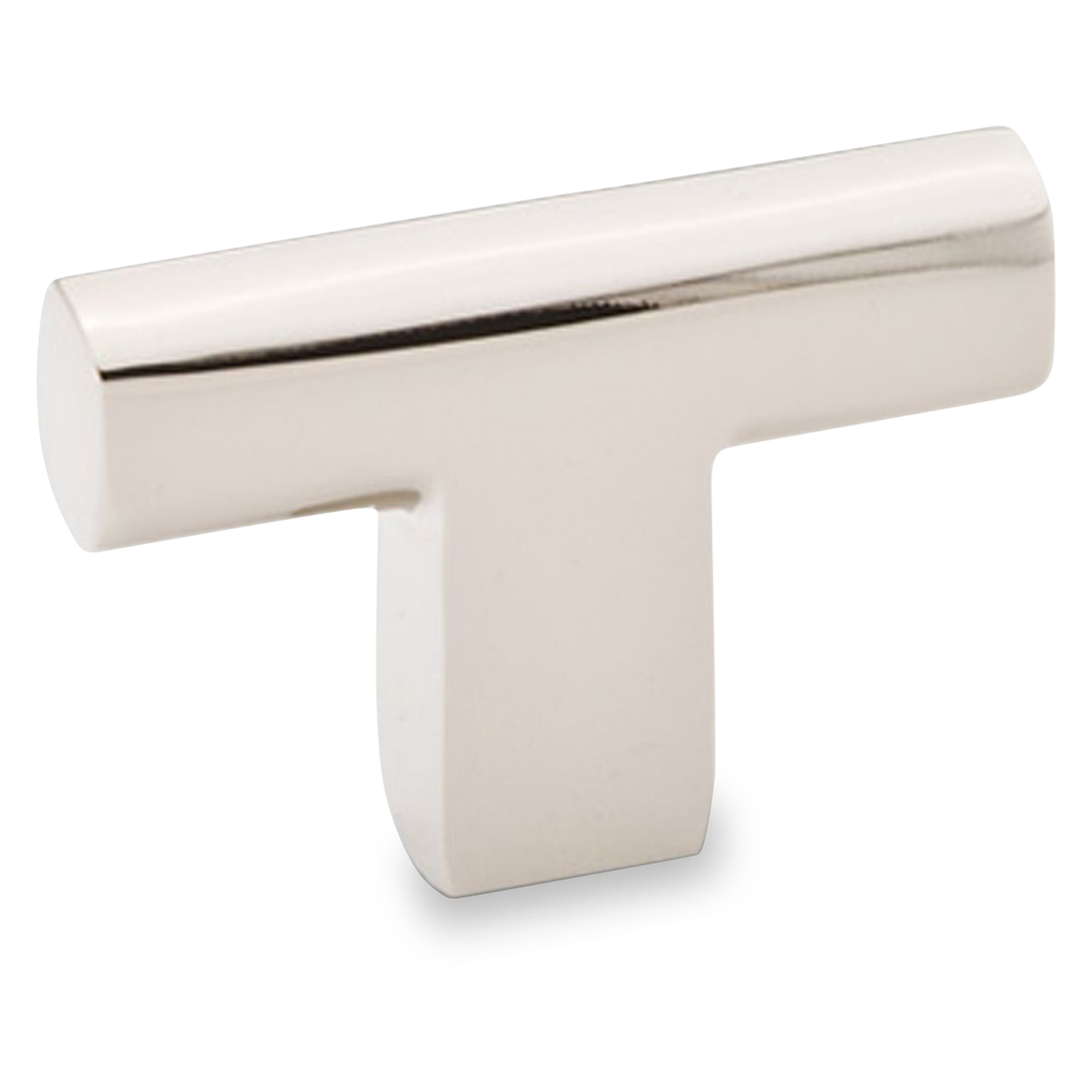 A sleek and modern knob with a rectangular pull.