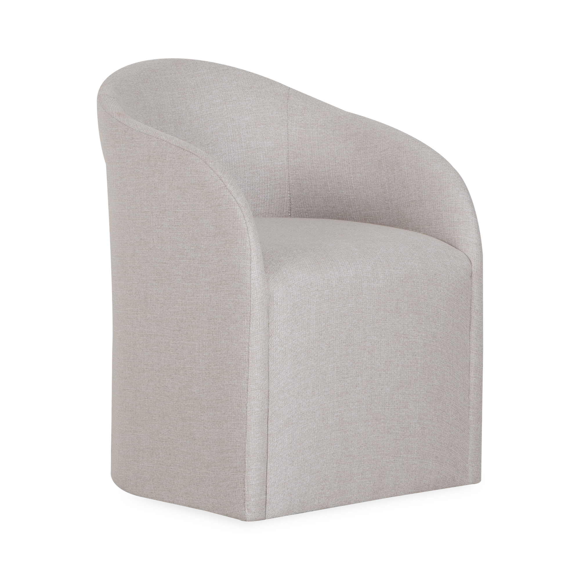Cool modern minimalism informs the simple, elegant shape of the Grant dining arm chair.