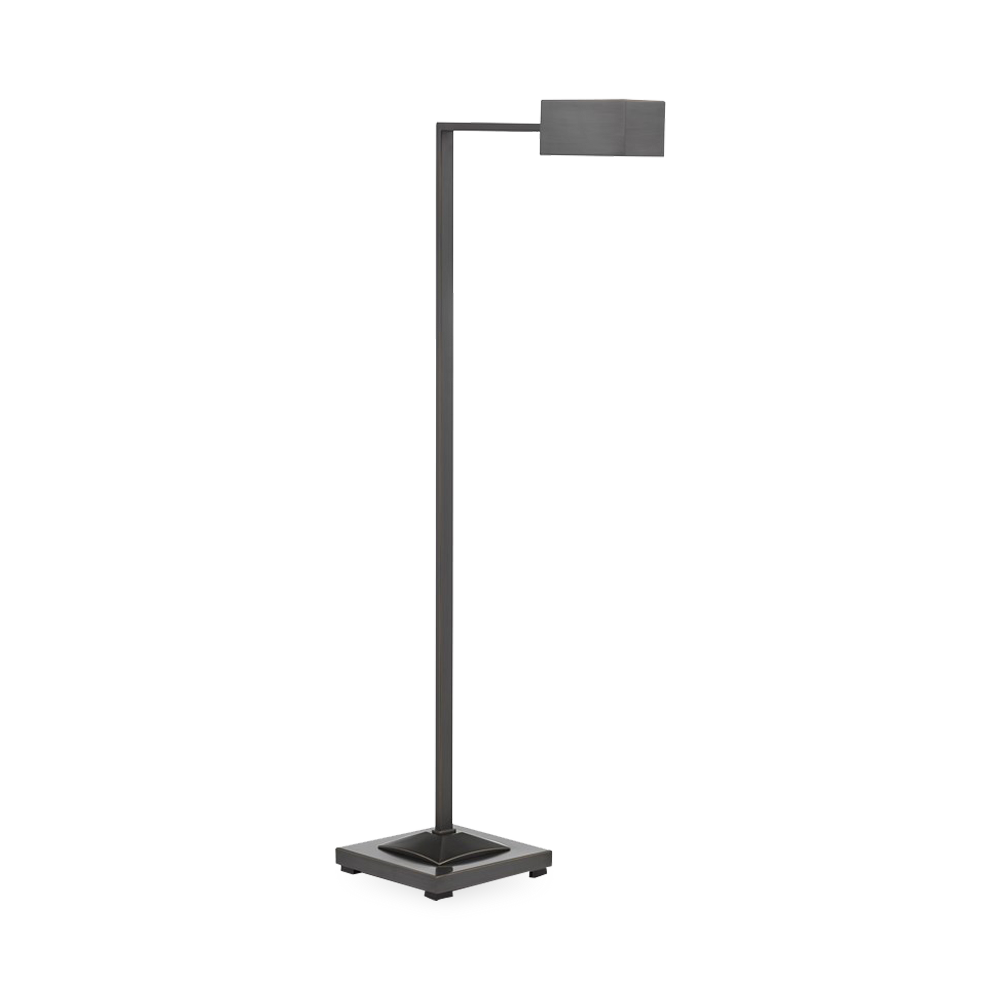 The Boxy Floor Lamp will be popular with any serious reader thanks to the rectangular shade extending from its L-shaped body.