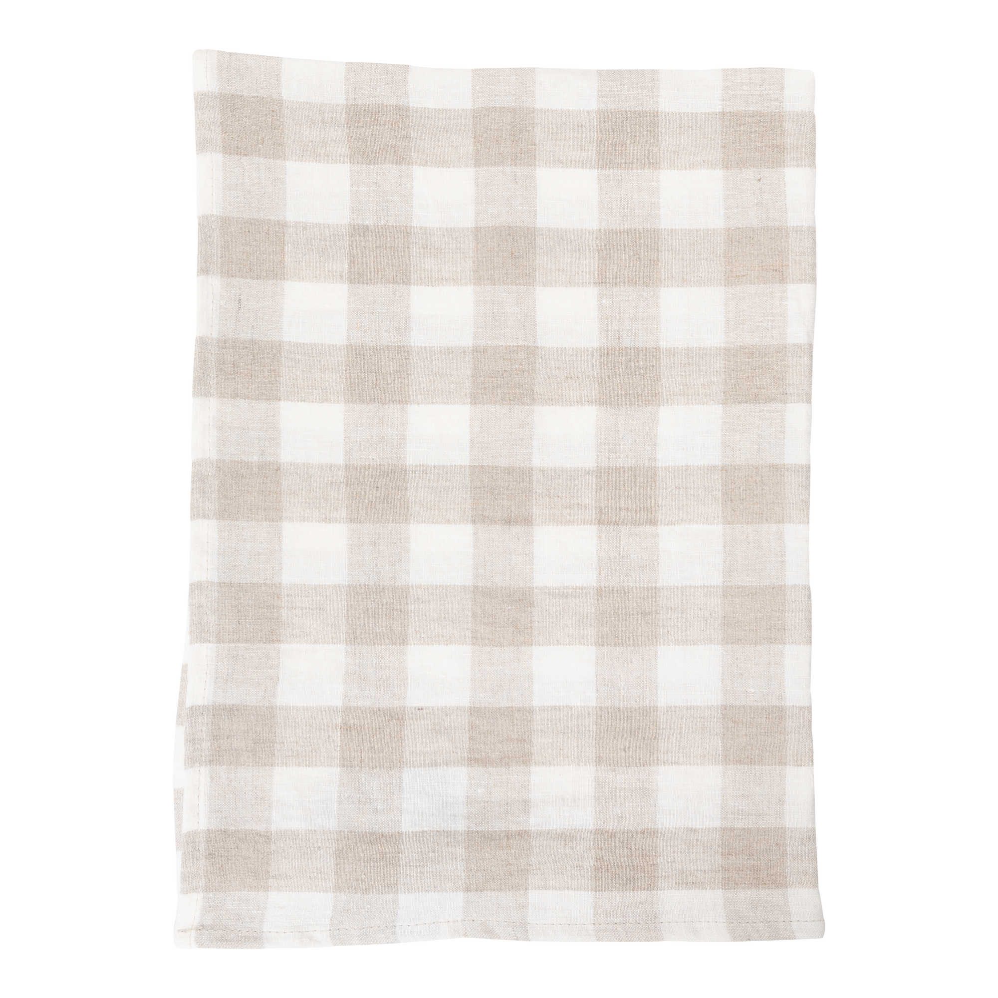 Made from 100% linen, the Linen Check Tea Towel features a generously soft texture and checkered pattern.